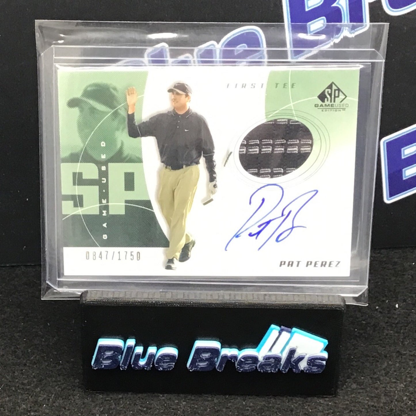 2002 Upper Deck - SP Game Used - Pat Perez - Golf - 847/1750 - Autograph