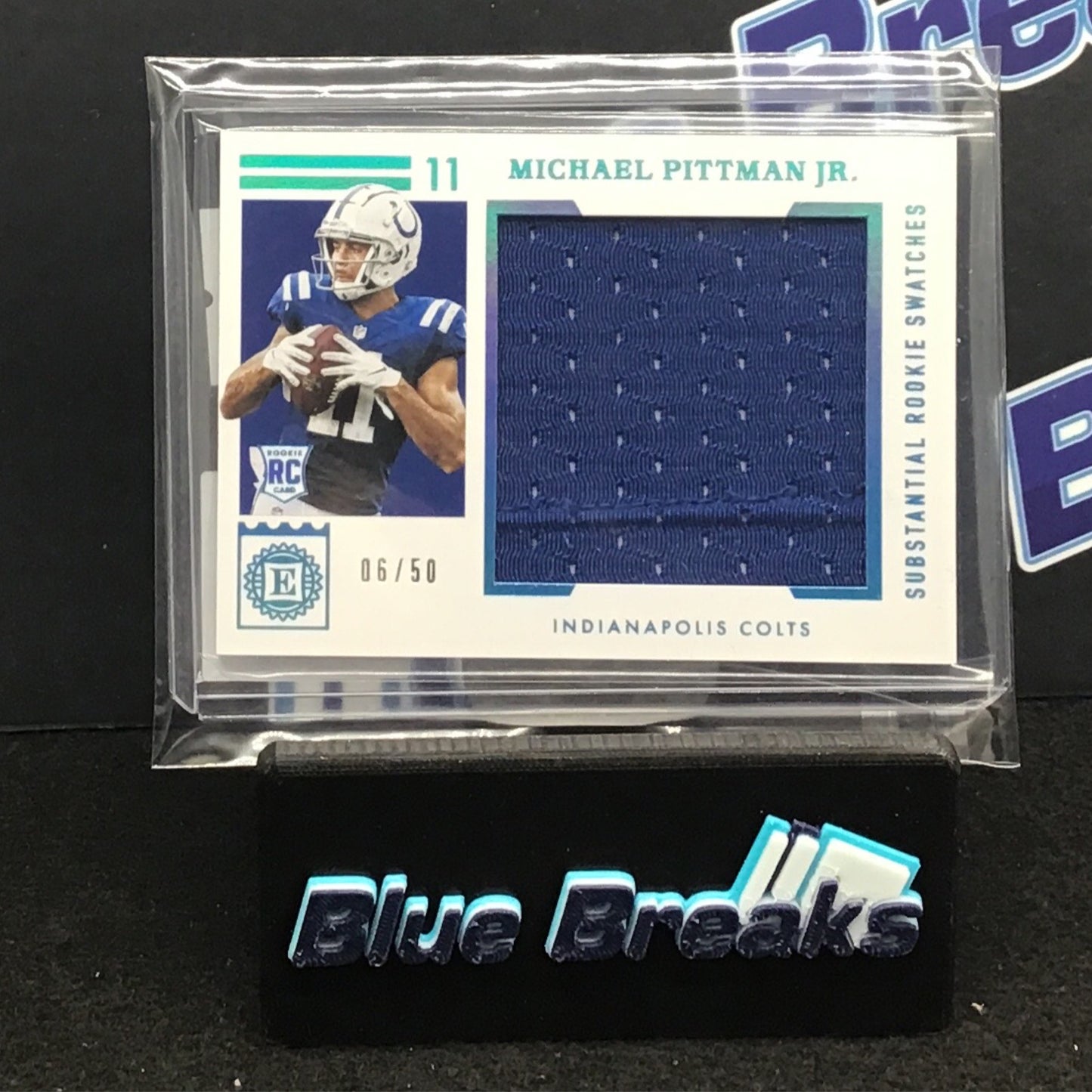 2020 Panini Encased Michael Pittman Jr relic 06/50 RC #SRS-22 Colts