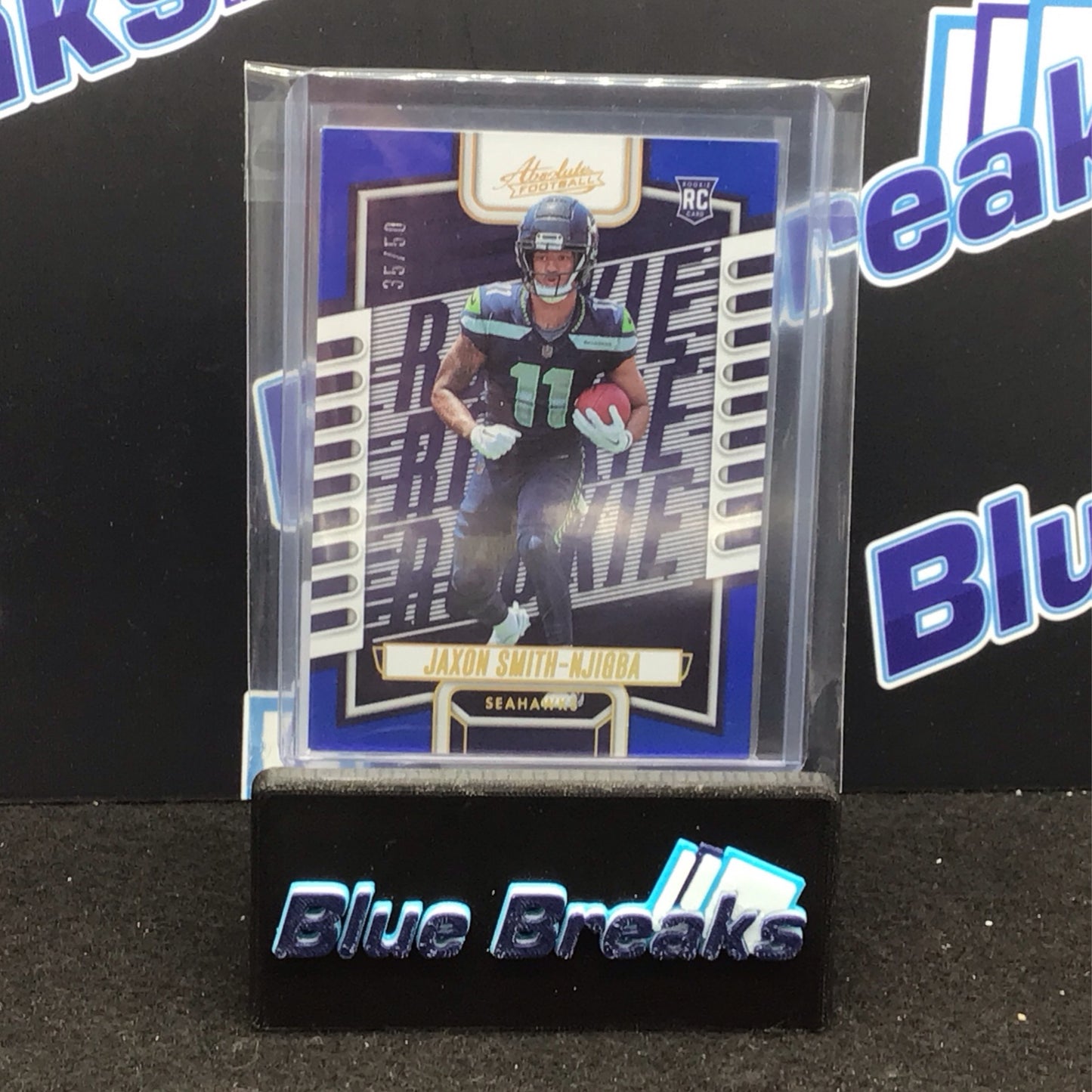 2023 Panini Absolute Blue Spectrum Jaxon Smith-Njigba 35/50 RC #109 Seahawks