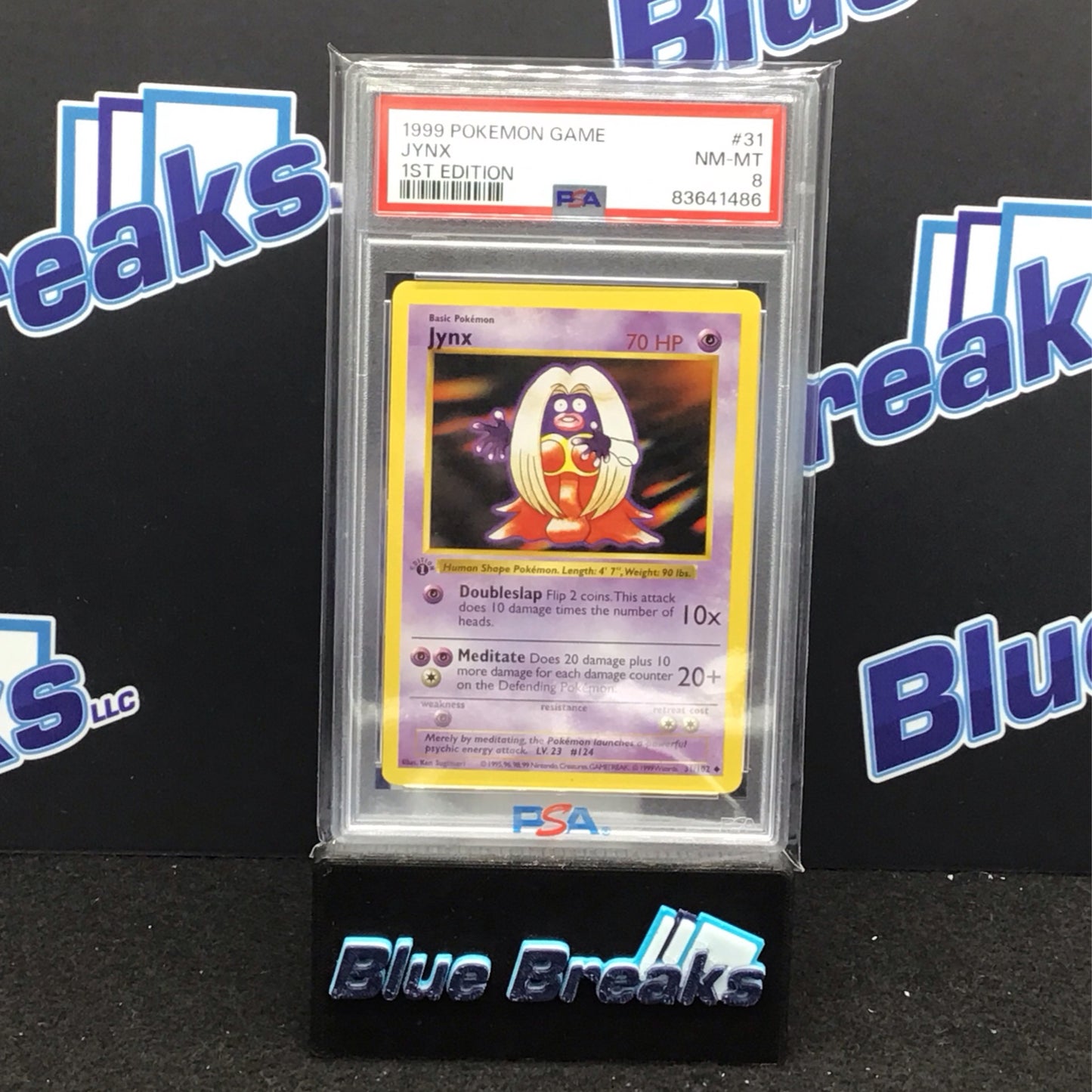1999 Pokémon Game 1st Edition Jynx #31 PSA 8