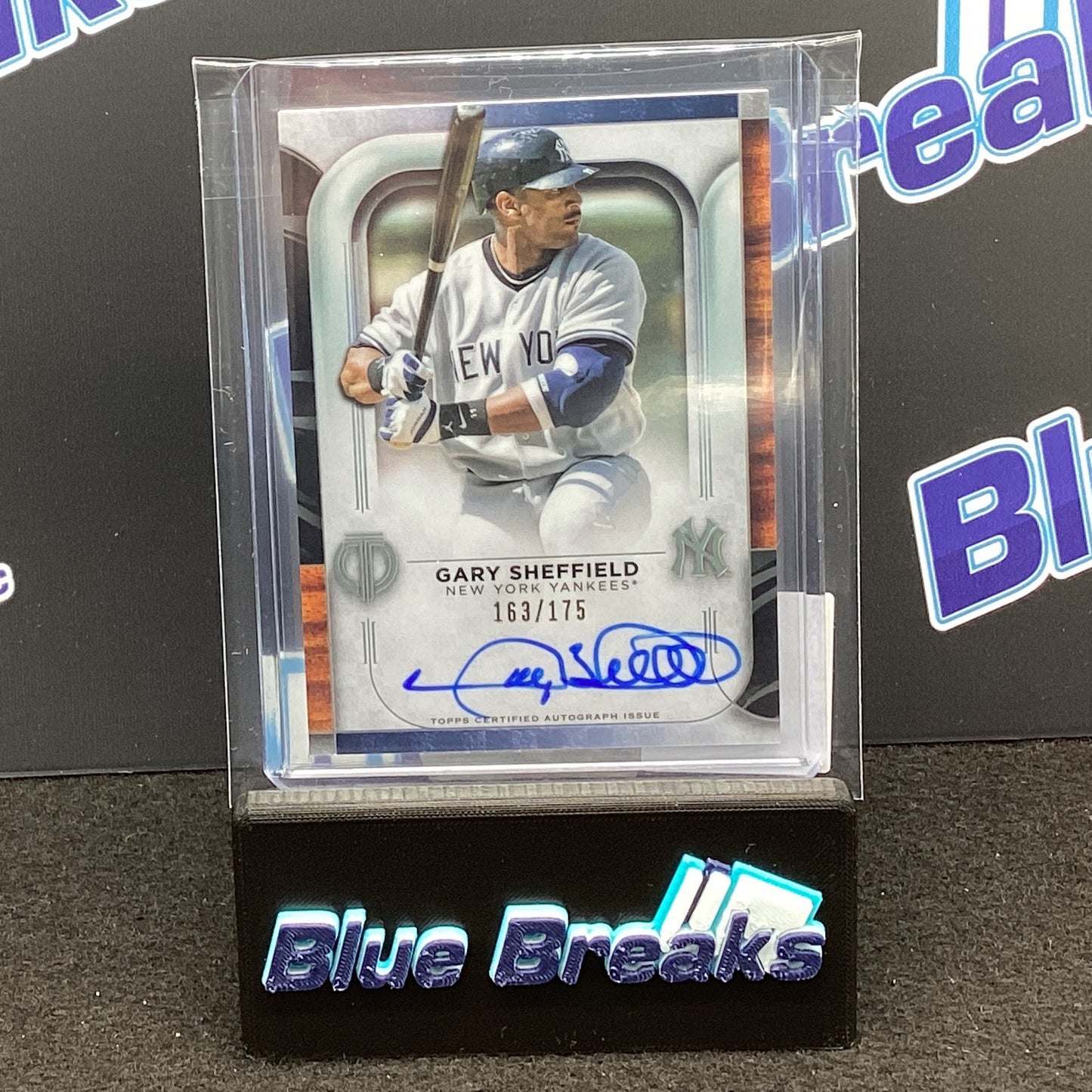 2022 Topps Tribute Gary Sheffield auto 163/175 #TA-GSH Yankees