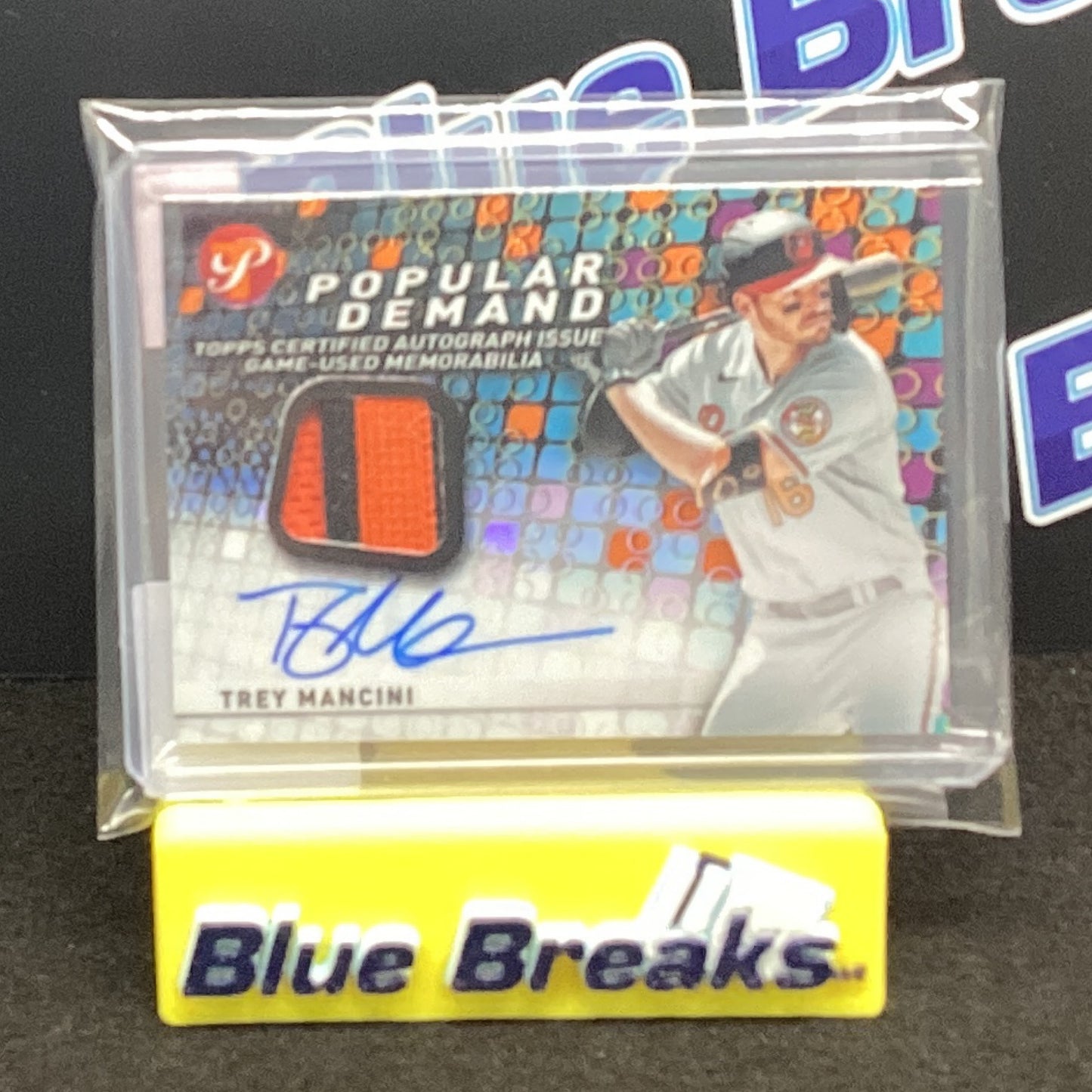 2022 Topps Pristine Popular Demand Trey Mancini auto relic 19/25