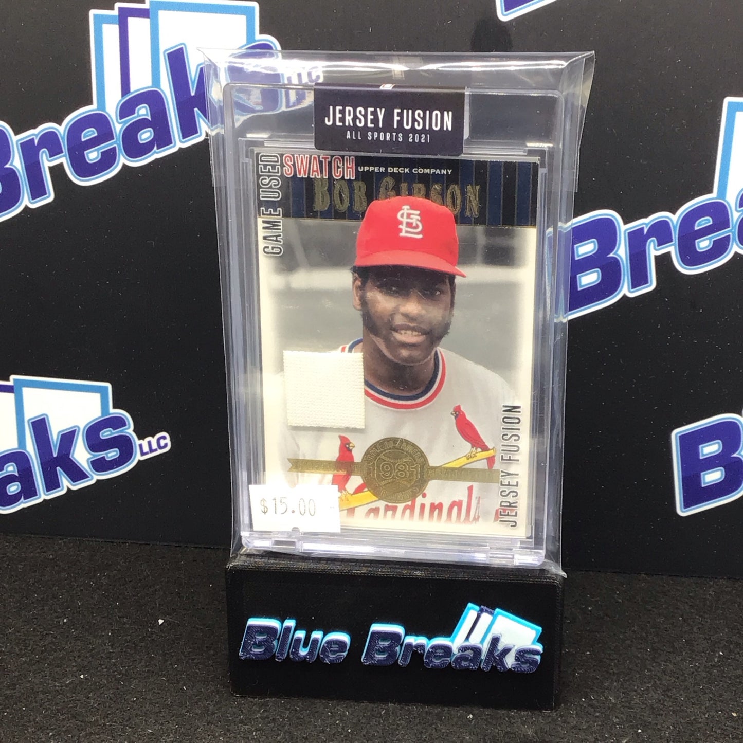 2021 Jersey Fusion Bob Gibson Game Used Swatch #JF-BG83 Cardinals