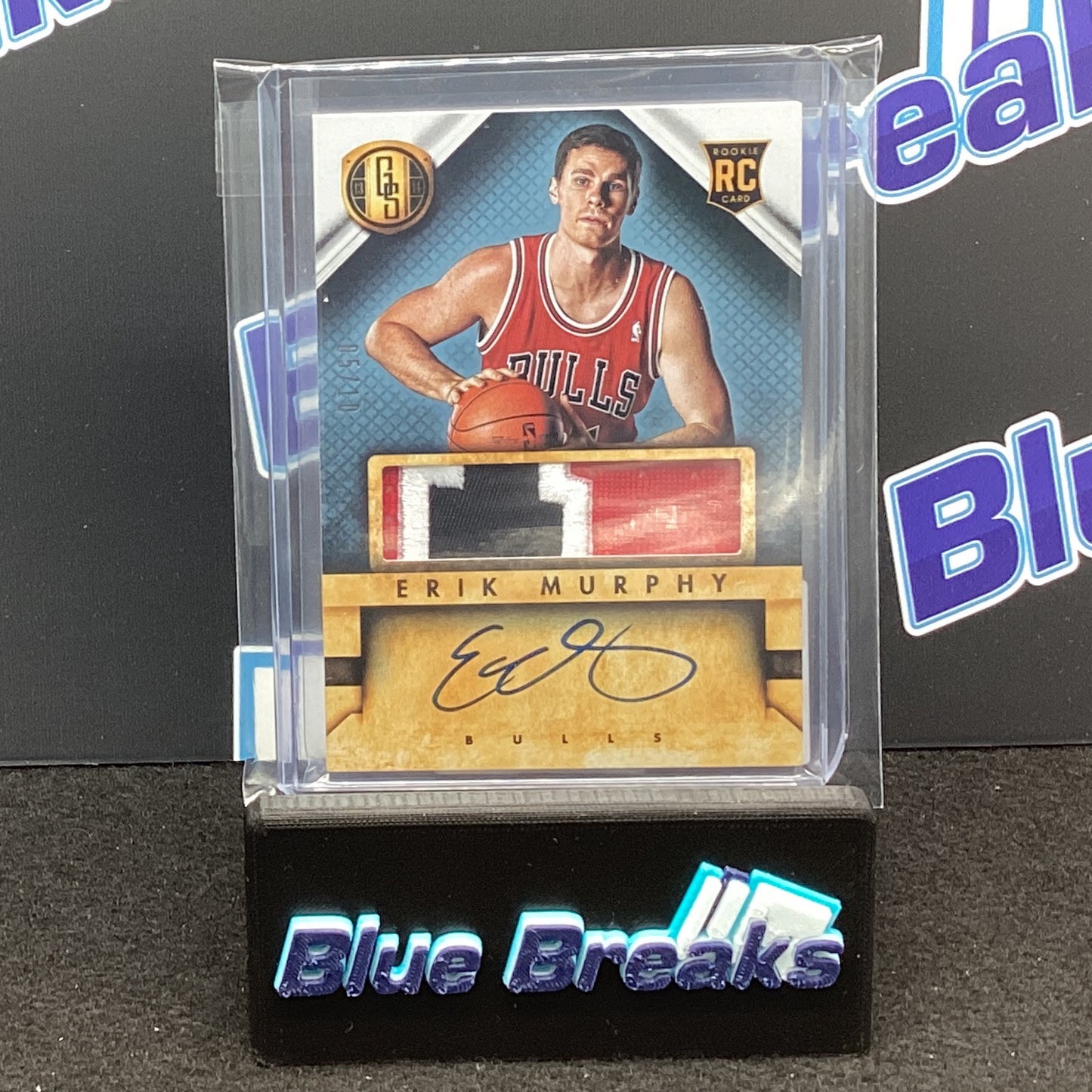 2014 Panini Gold Standard Erik Murphy relic auto 05/10 RC #250 Bulls
