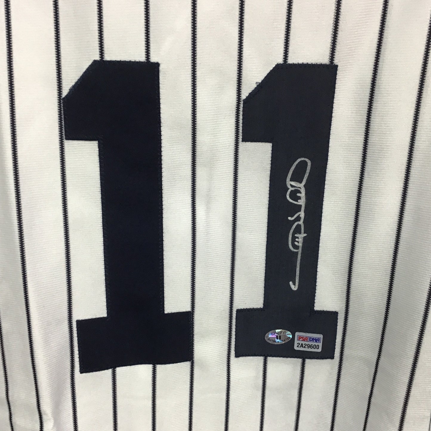 Gary Sheffield grey Yankees autographed jersey PSADNA 2A29600