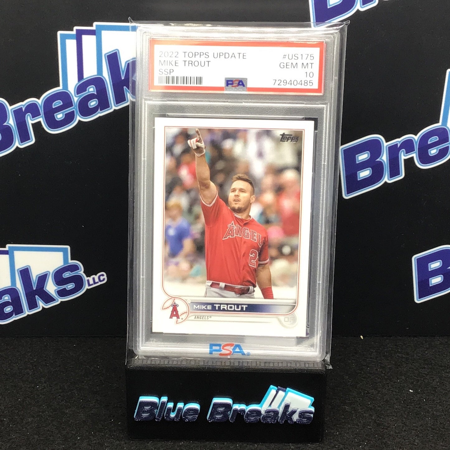 2022 Topps Update - Mike Trout - SSP - US175 - Los Angeles Angels - PSA 10