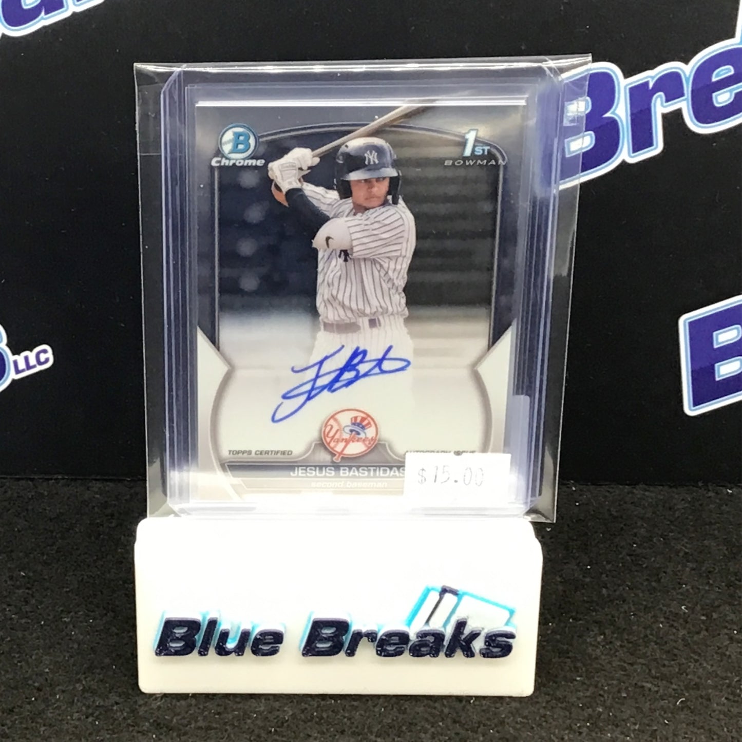 2023 Bowman Chrome Jesus Bastidas auto #CPA-JBD Yankees x 2