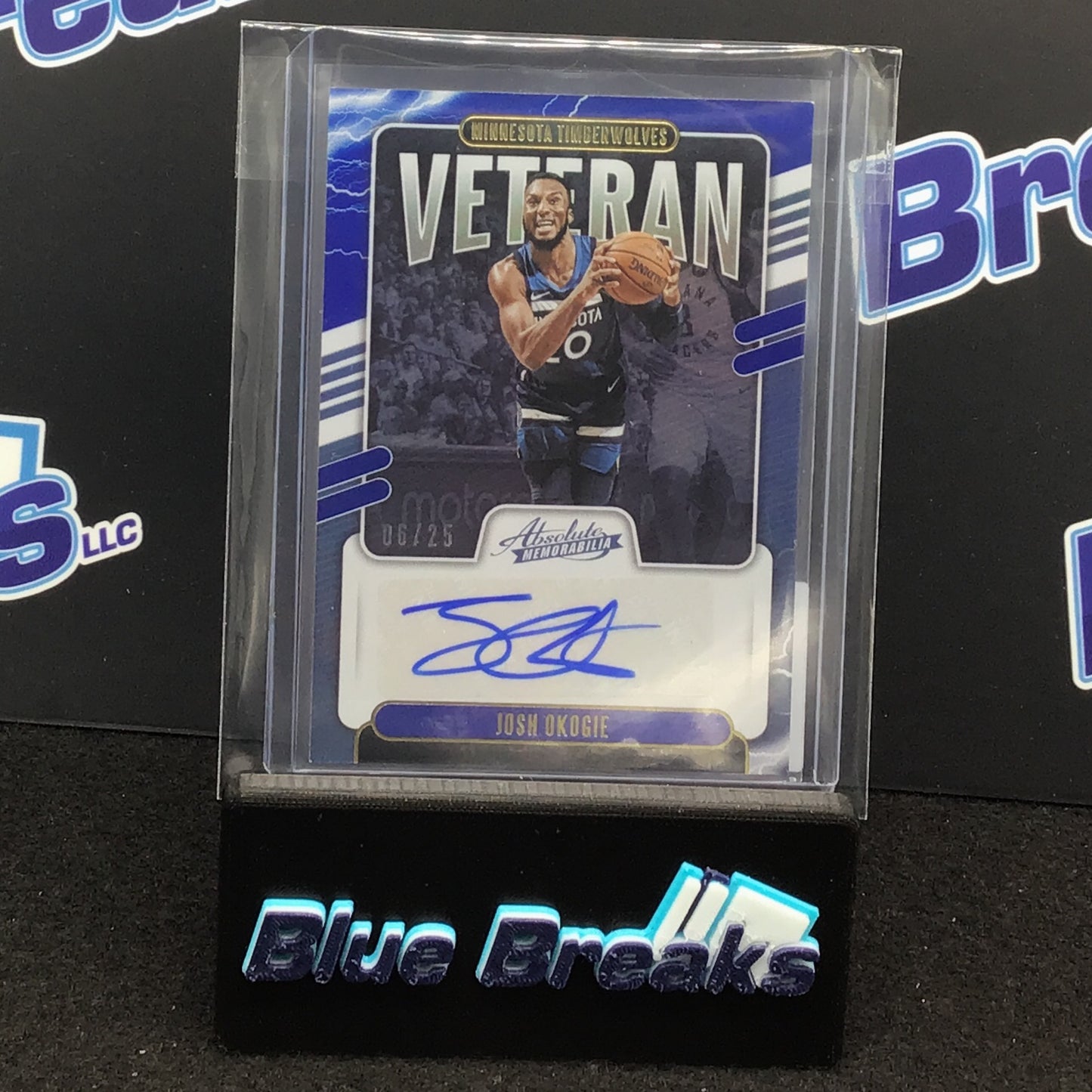 2020-21 Panini Absolute Memorabilia Veteran Josh Okogie auto 06/25 #VA-JOK Timberwolves