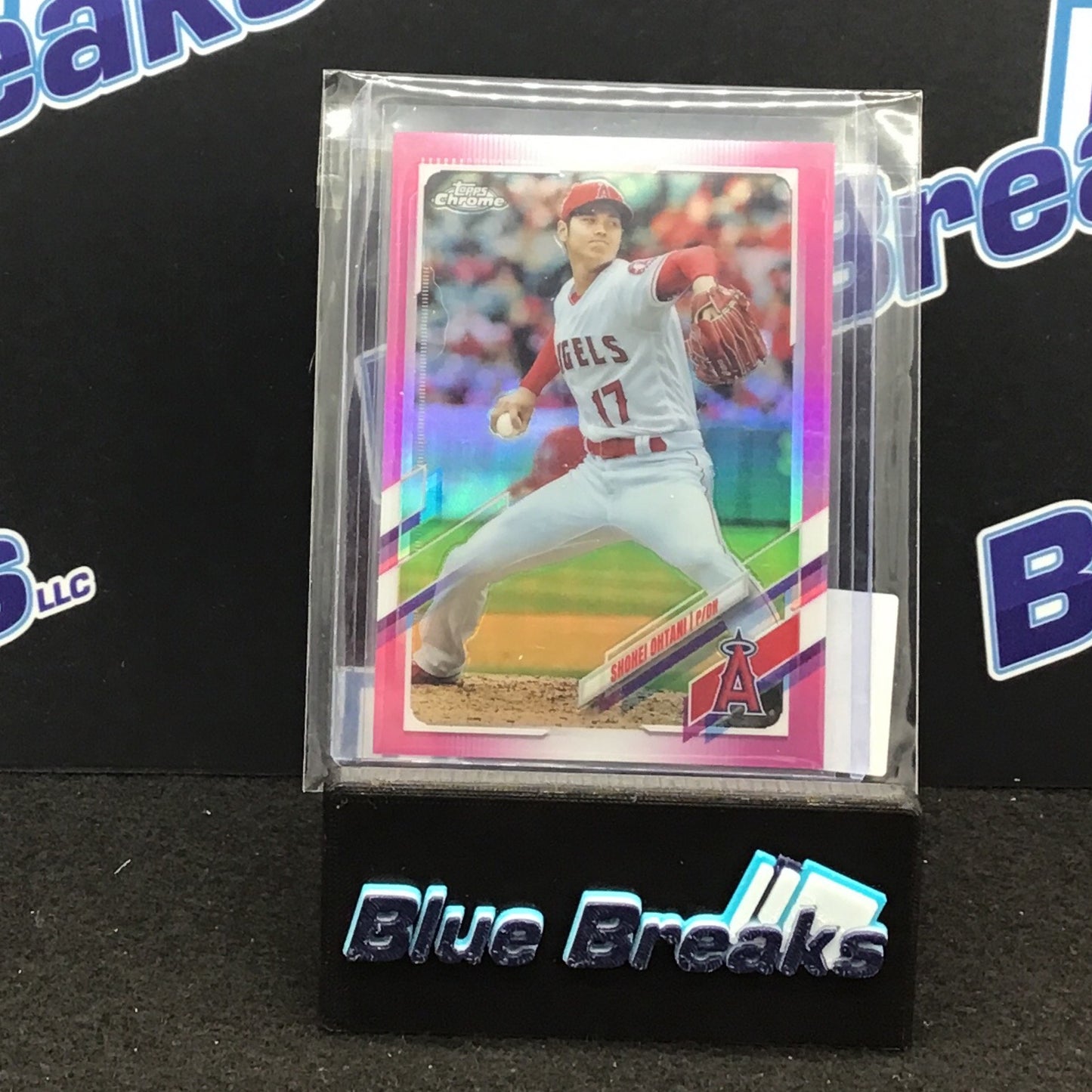 2021 Topps Chrome Pink Refractor Shohei Ohtani #159 Angels