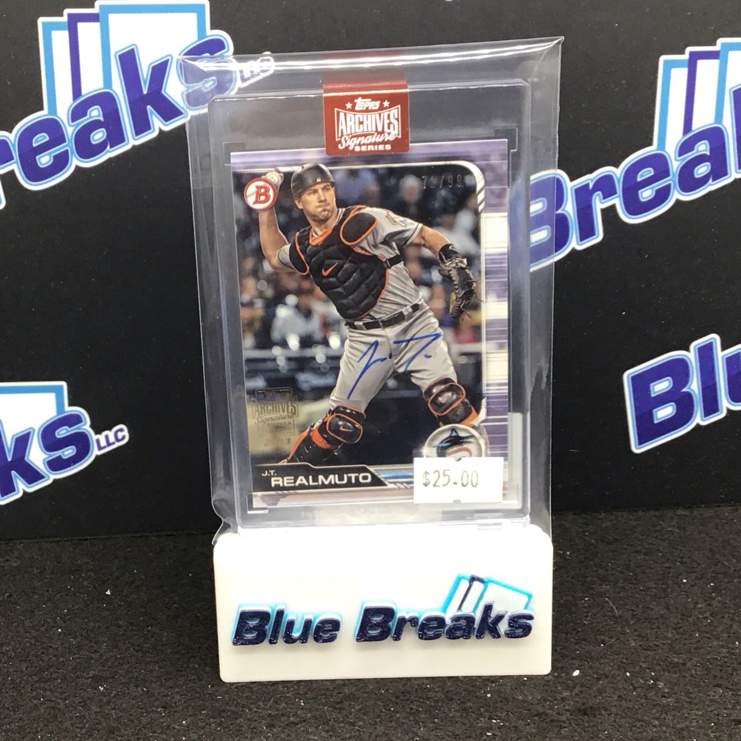 2023 Topps Archives Signature Series JT Realmuto auto 72/99 #79 Marlins