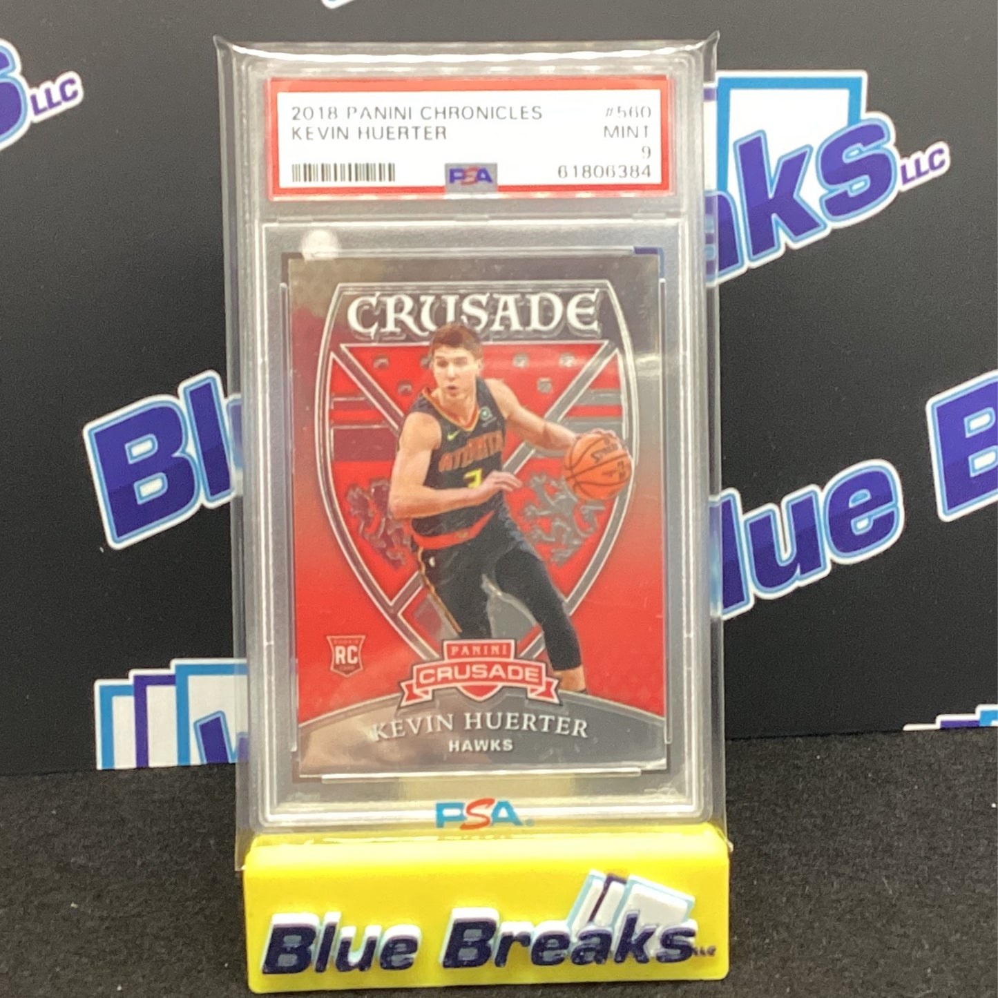 2018 Panini Chronicles Kevin Huerter Crusade PSA 9