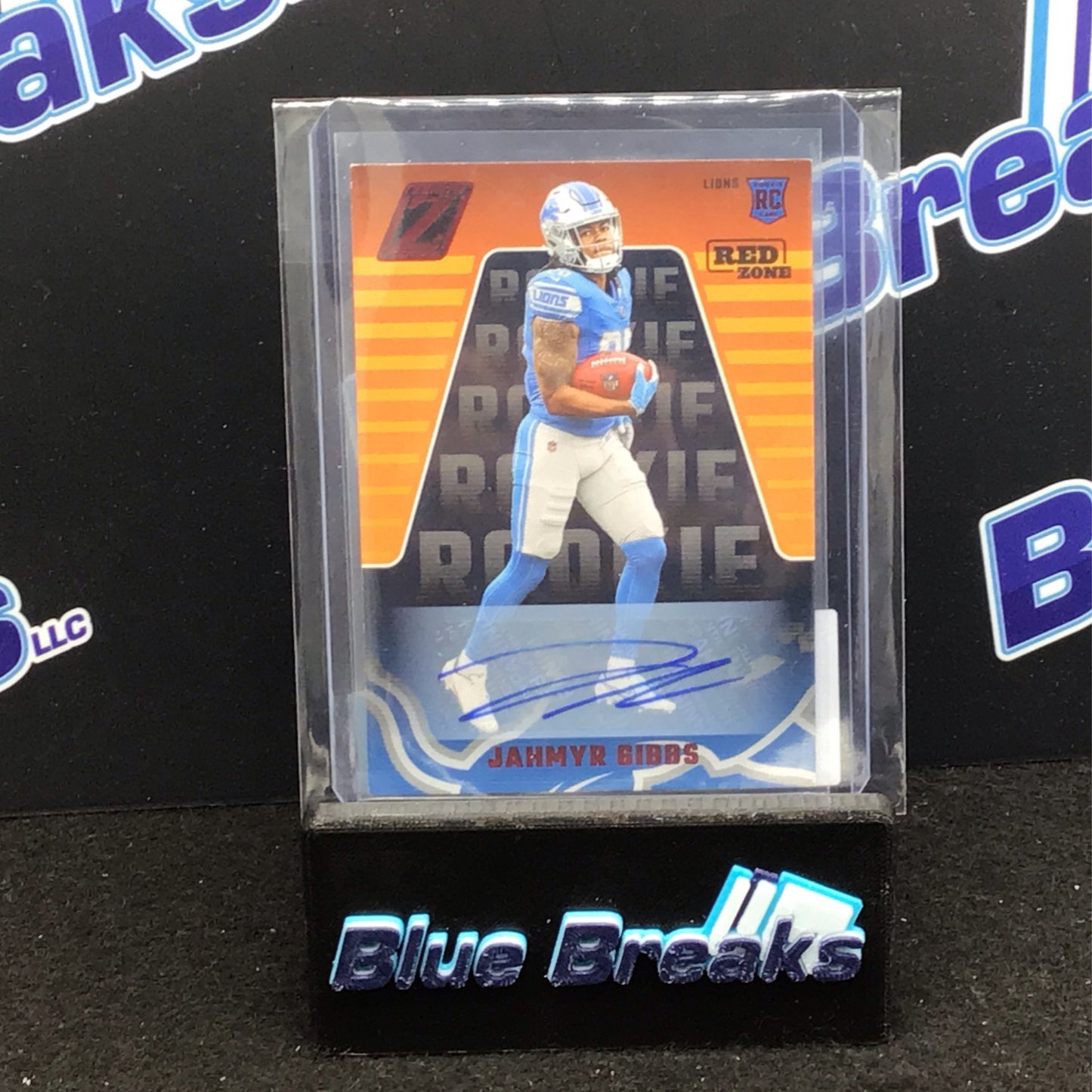 2023 Panini Zenith Red Zone Rookie Jahmyr Gibb auto #144 Lions