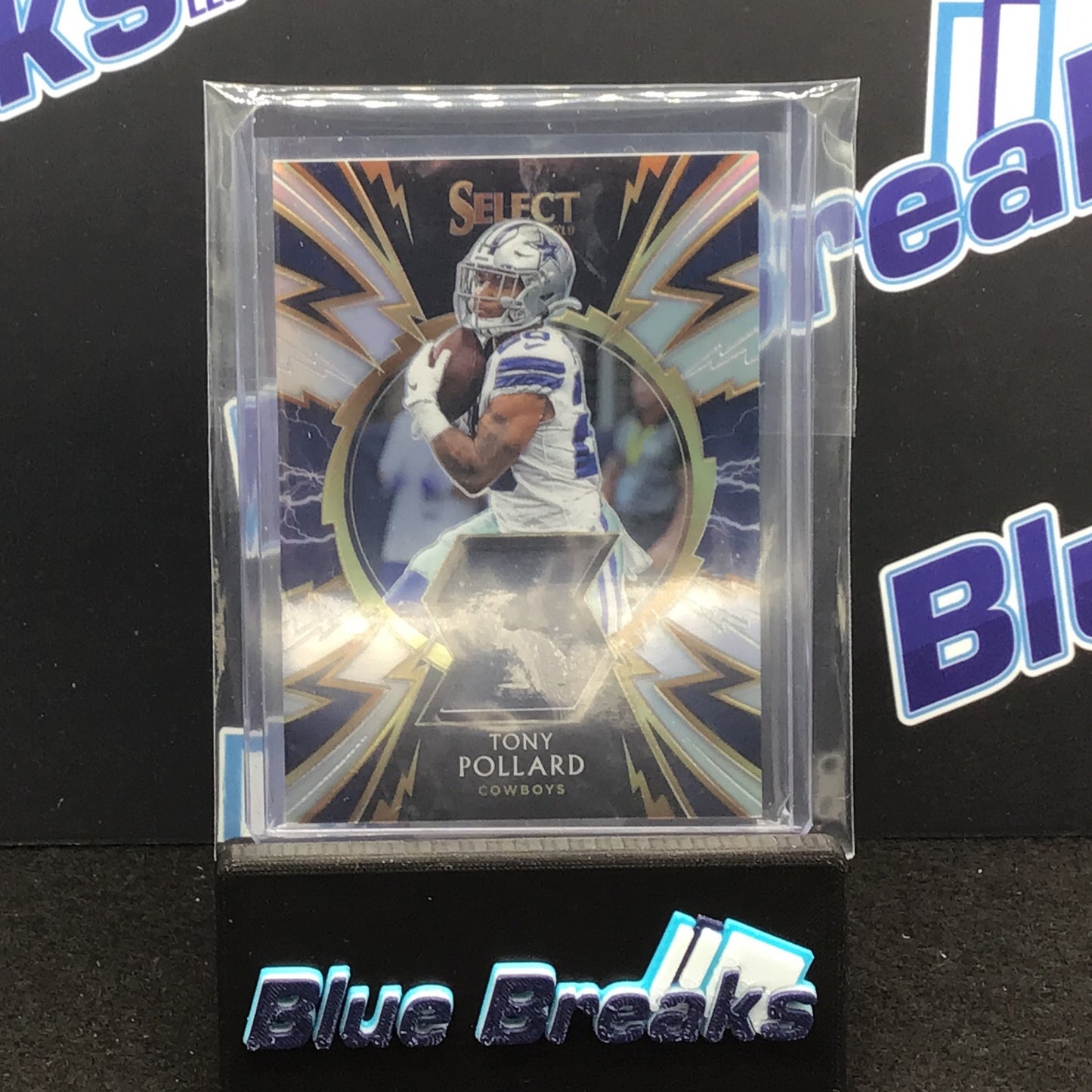 2020 Panini Select - Tony Pollard - Dallas Cowboys - 23 - 45/99 - Sparks