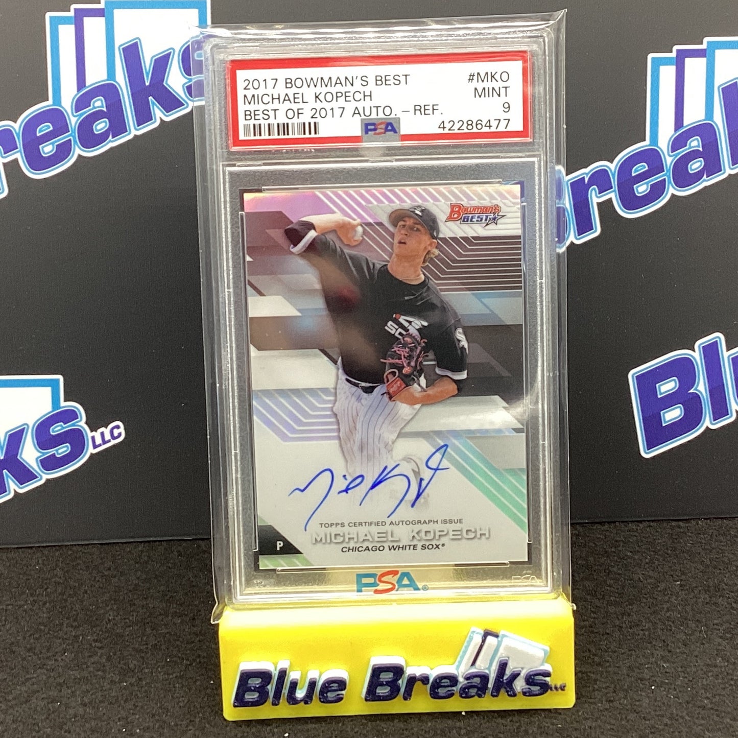 2017 Bowmans Best - Michael Kopech - Best of 2017 - Auto - #MKO - Chicago White Sox - PSA 9