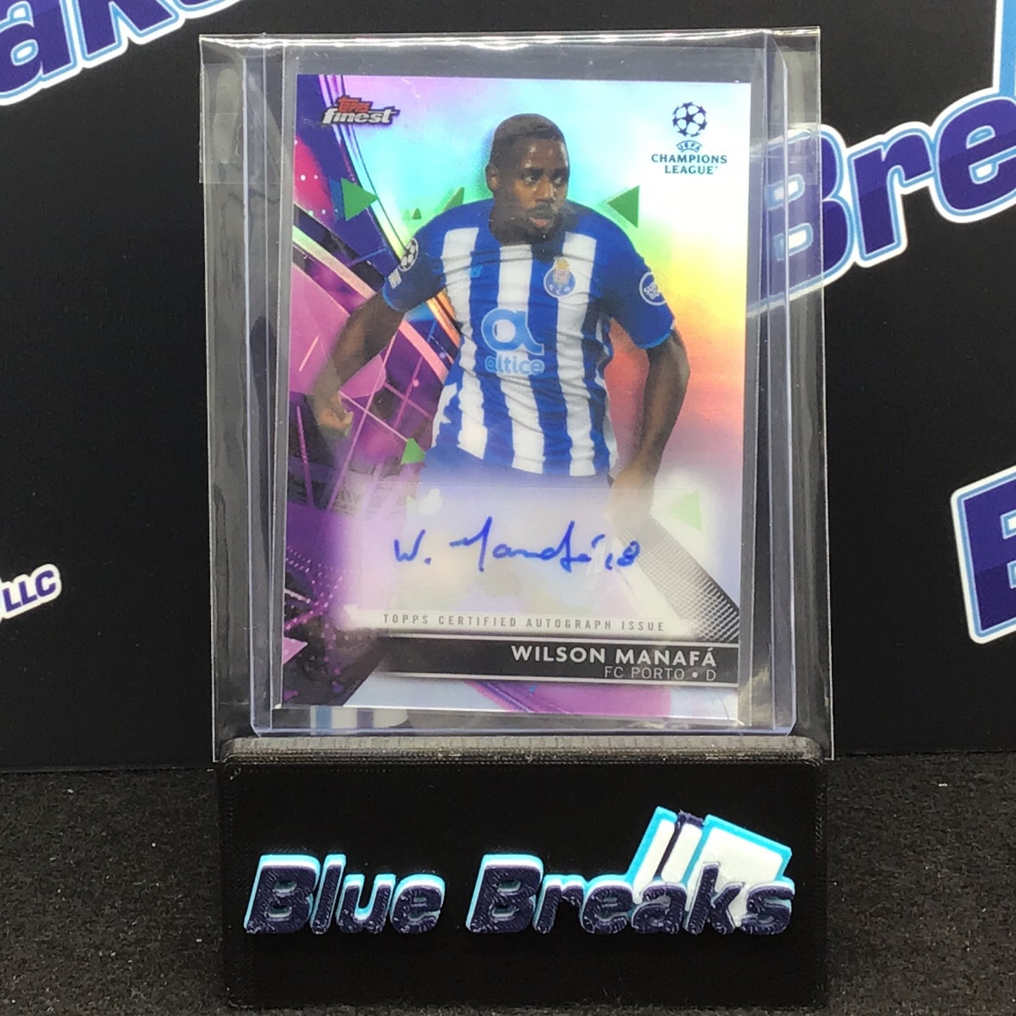 2021-22 Topps Finest UEFA Champions League Wilson Manafa auto #BA-MA FC Porto