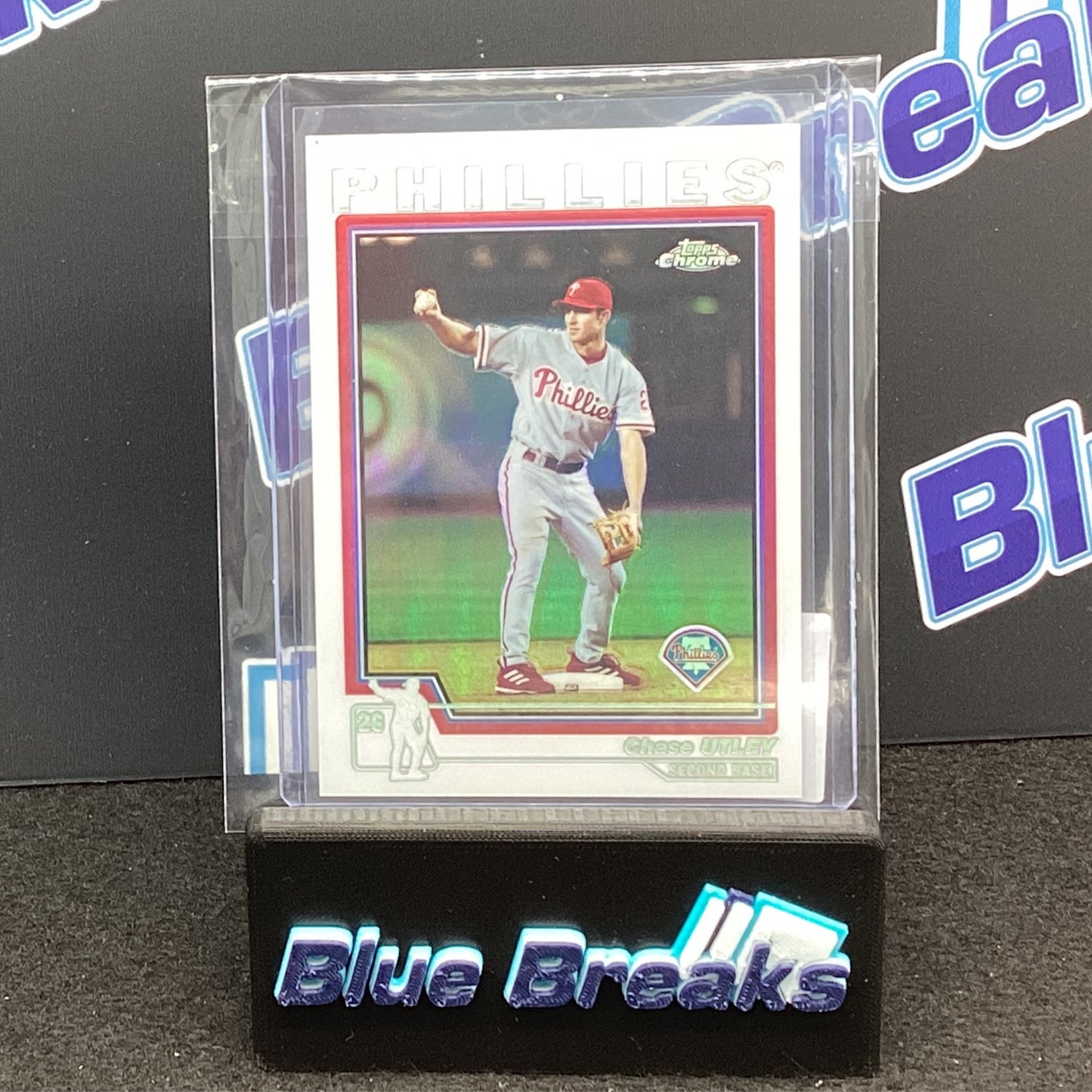 2004 Topps Chrome Refractor Chase Utley #383 Phillies