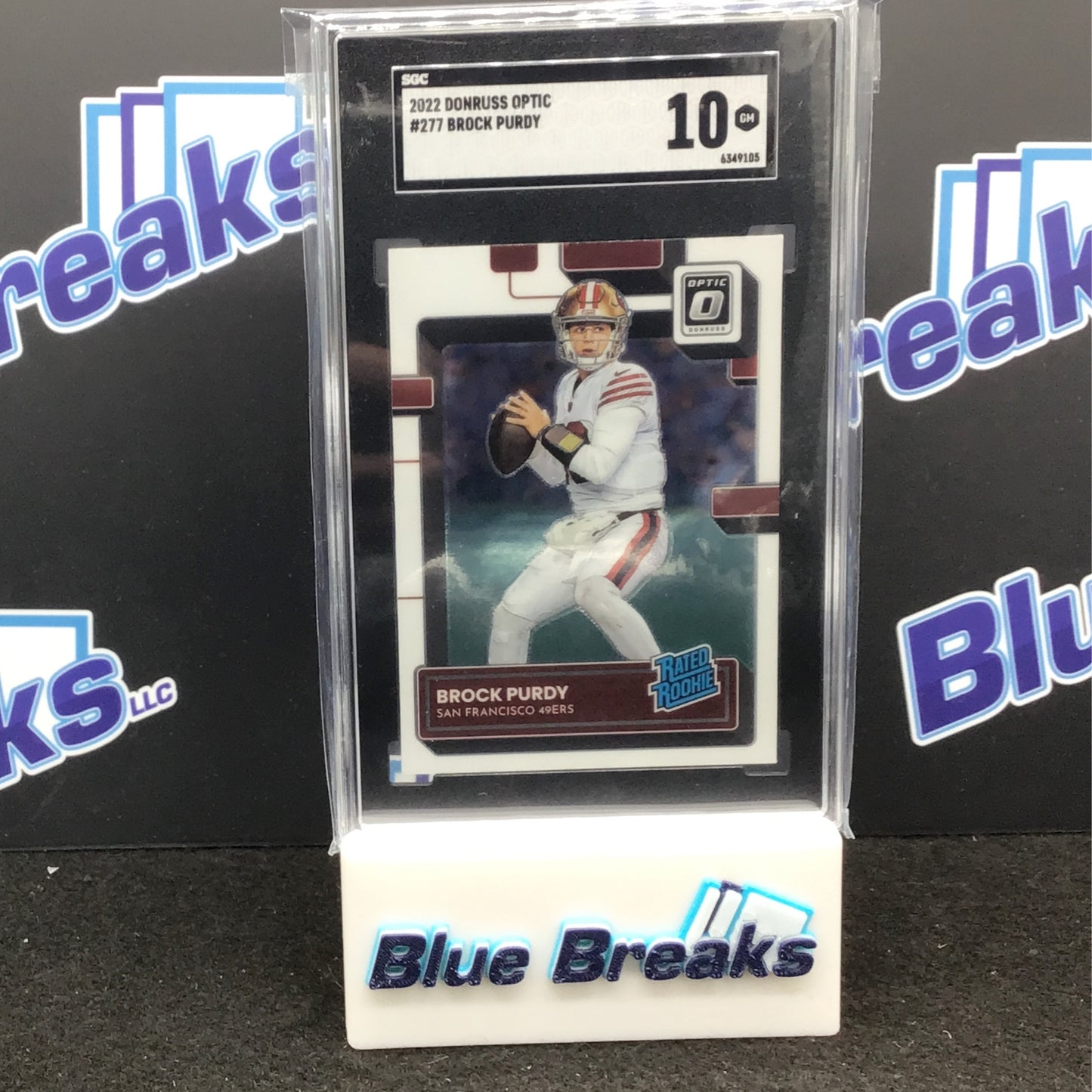 2022 Donruss Optic - Brock Purdy - #277 - SGC 10 - Rated Rookie - San Francisco 49ers