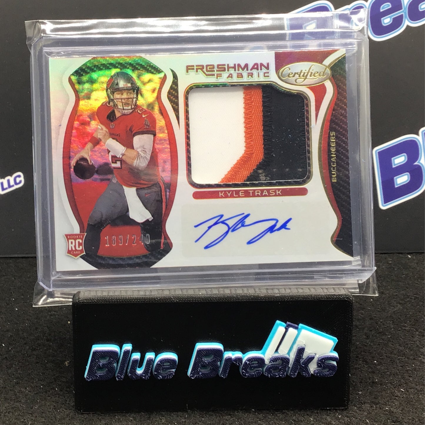 2021 Panini - Certified - Kyle Trask - Tampa Bay Buccaneers - 189/249 - Freshman Fabric