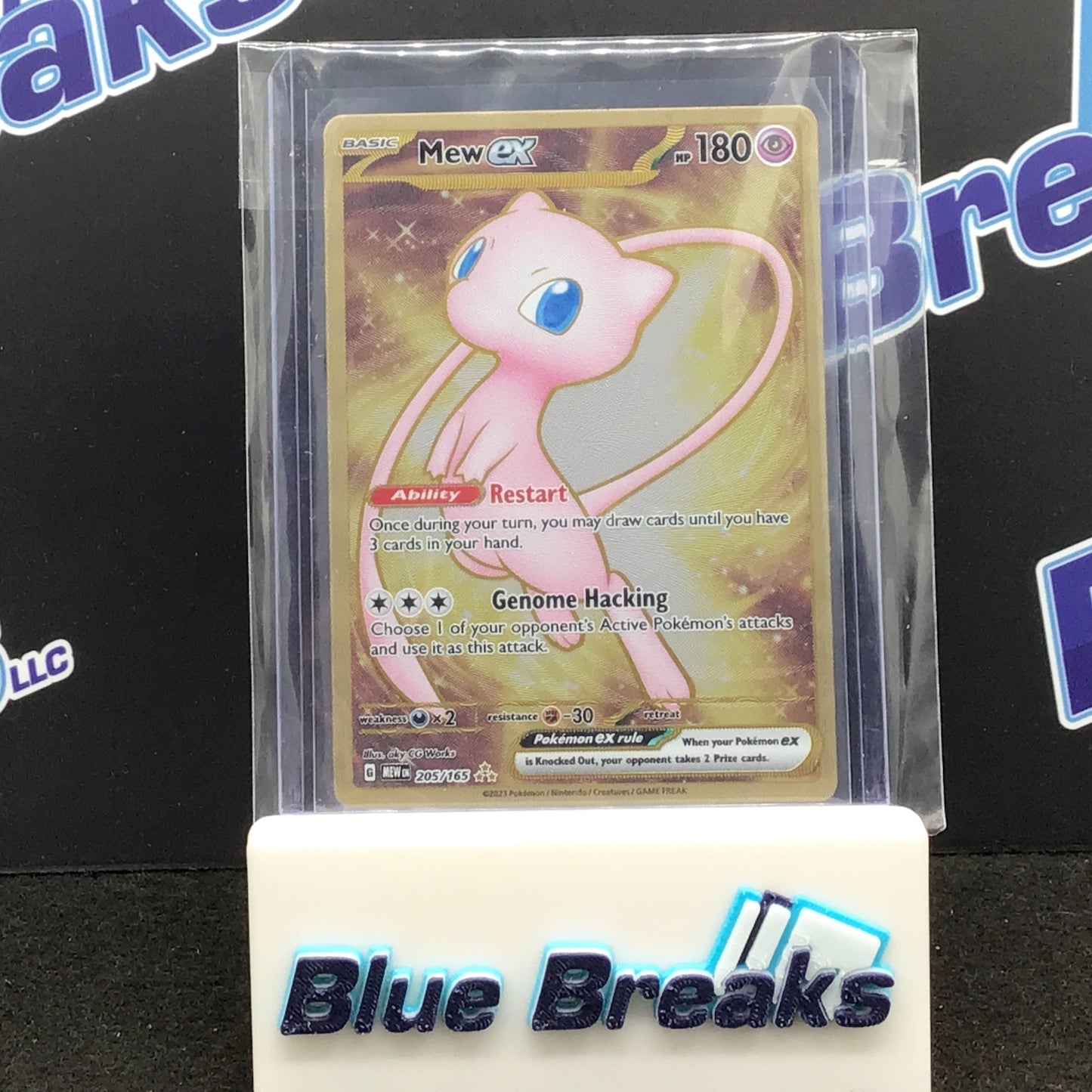 2023 Pokémon - Mew Ex - Metal Promo card - 205/165 - 151