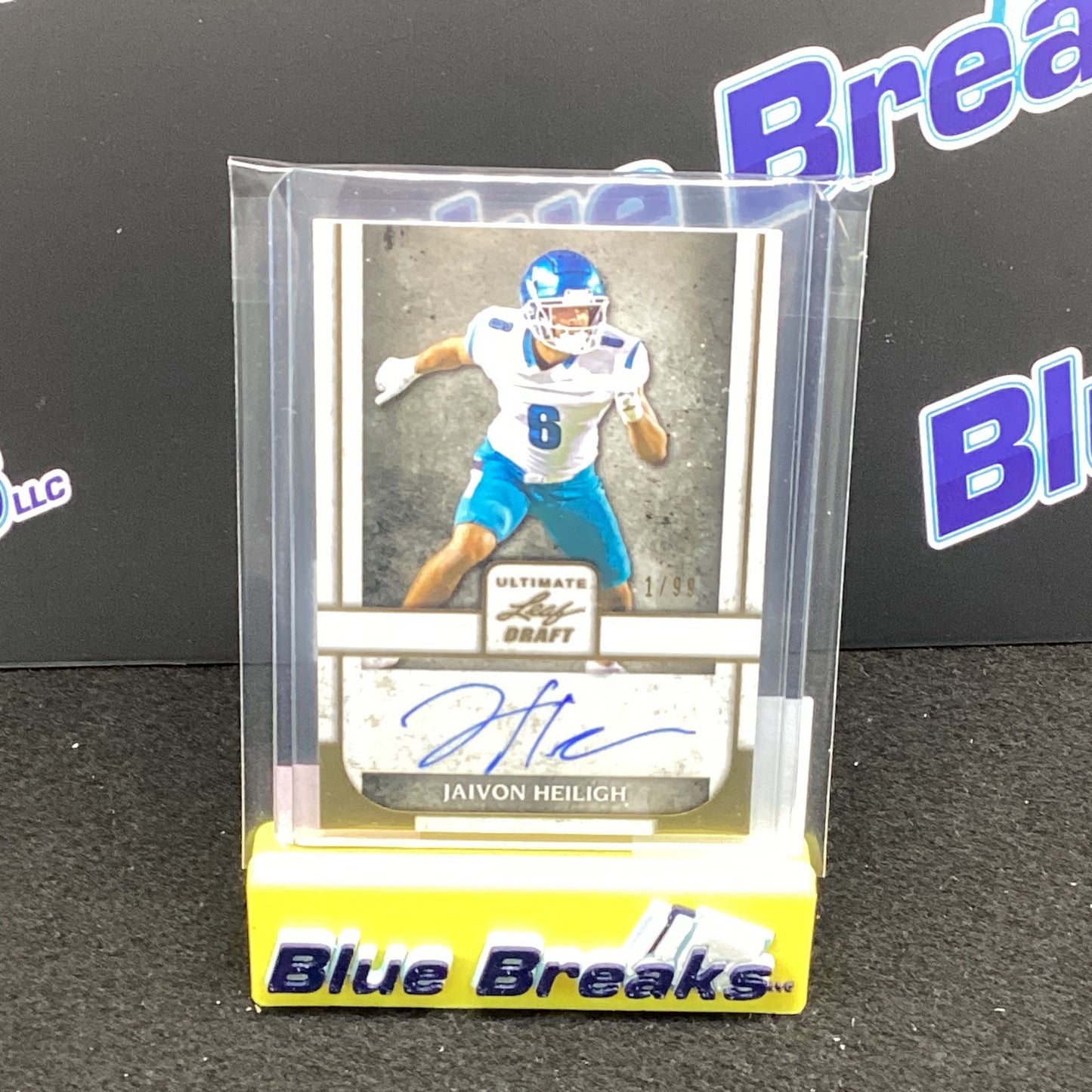 2022 Ultimate Leaf Draft Jaivon Heilich auto 1/99 BA-JH1