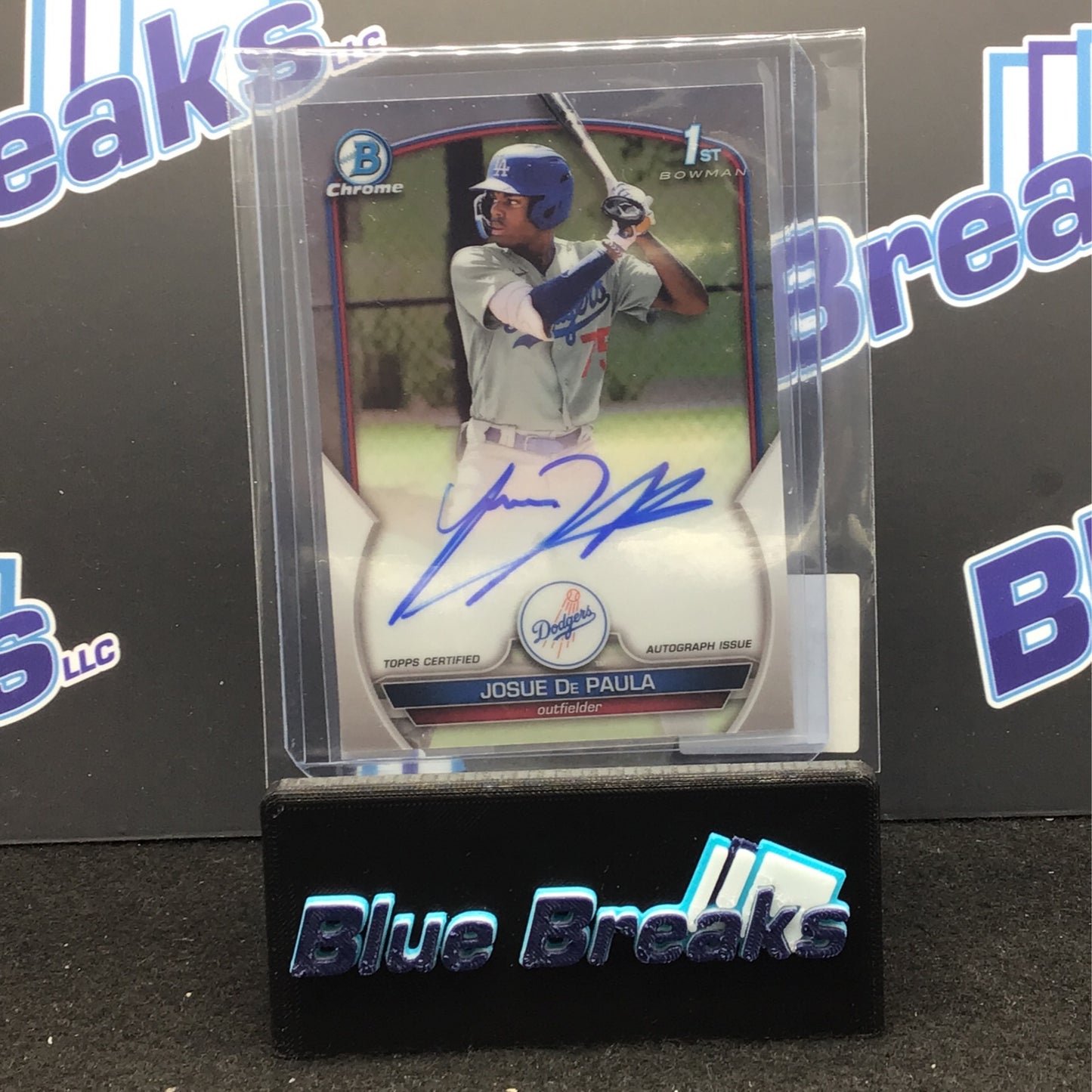 2023 Bowman Chrome 1st Bowman Josue De Paula auto #CPA-JDE Dodgers