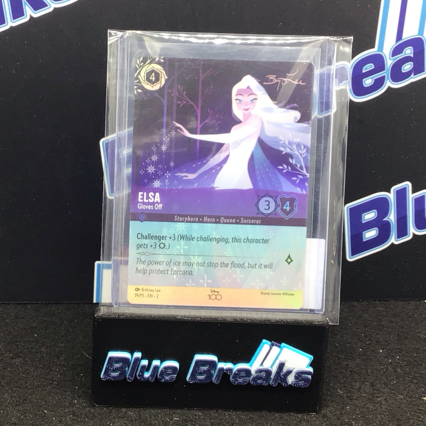 2023 Disney Lorcana D100 Elsa Gloves Off #19/P1