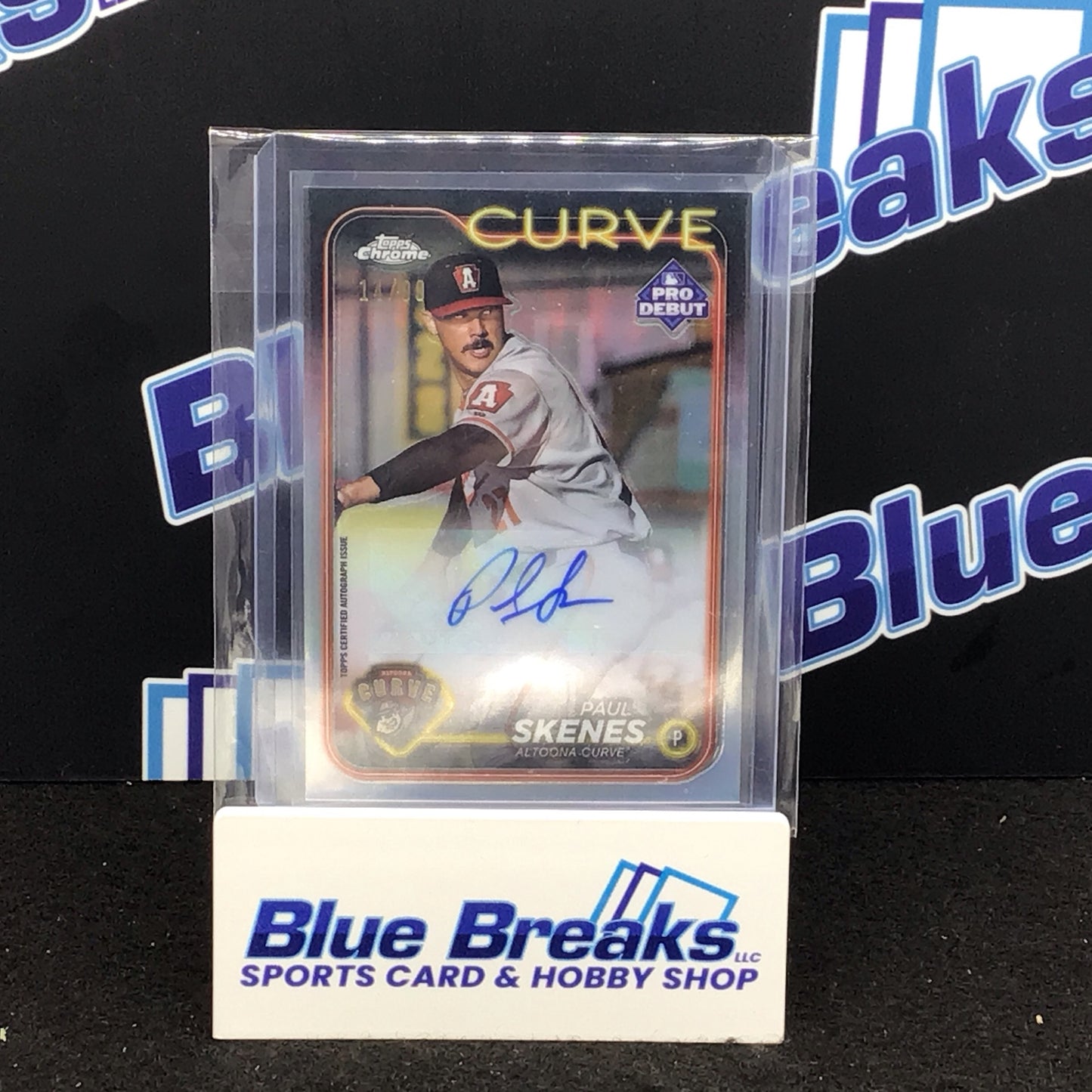2024 Topps Chrome Pro-Debut Paul Skenes auto 14/99 #PDC-140 Curve/Pirates