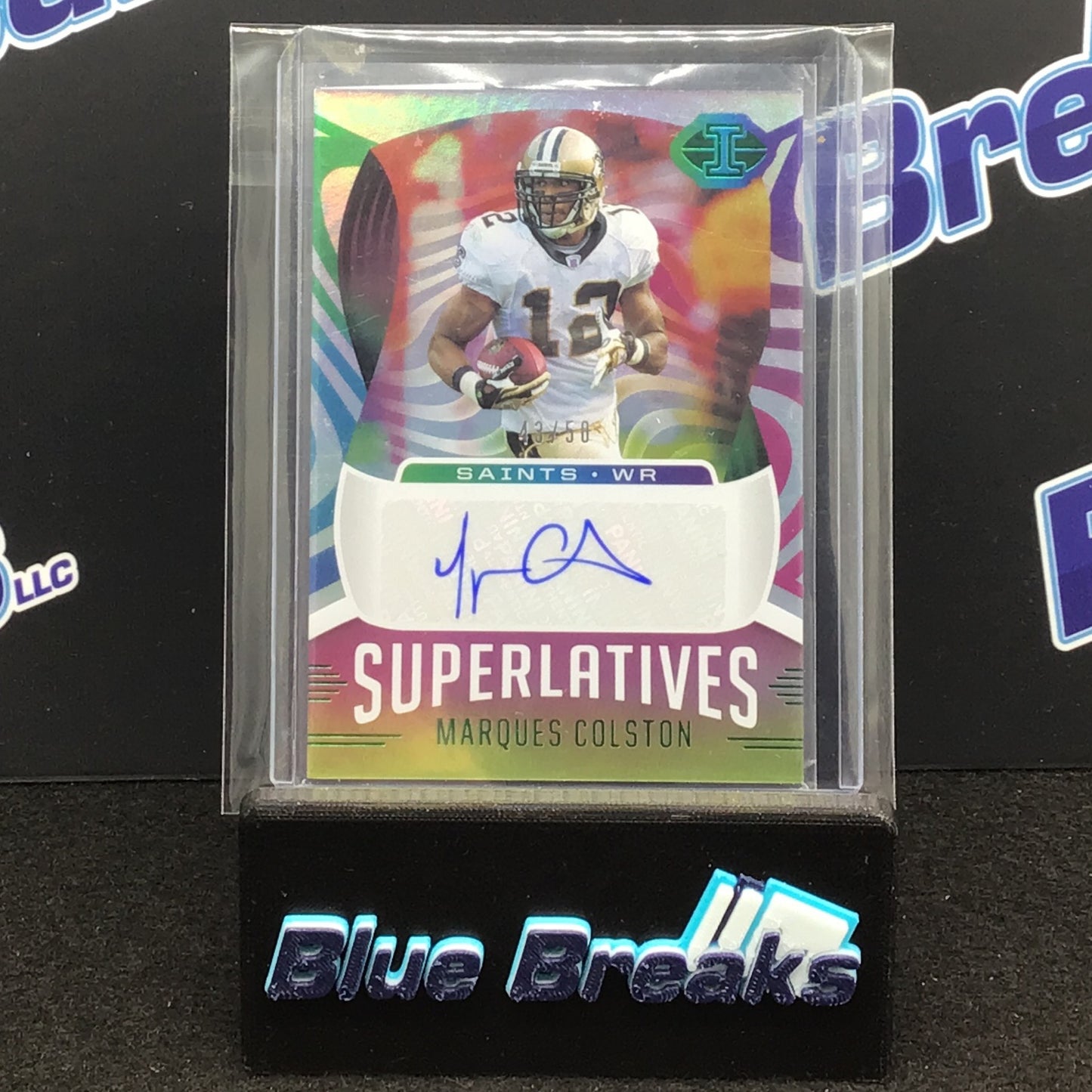 2021 Panini Illusions Superlatives Marques Colston 43/50 #SU-24 Saints