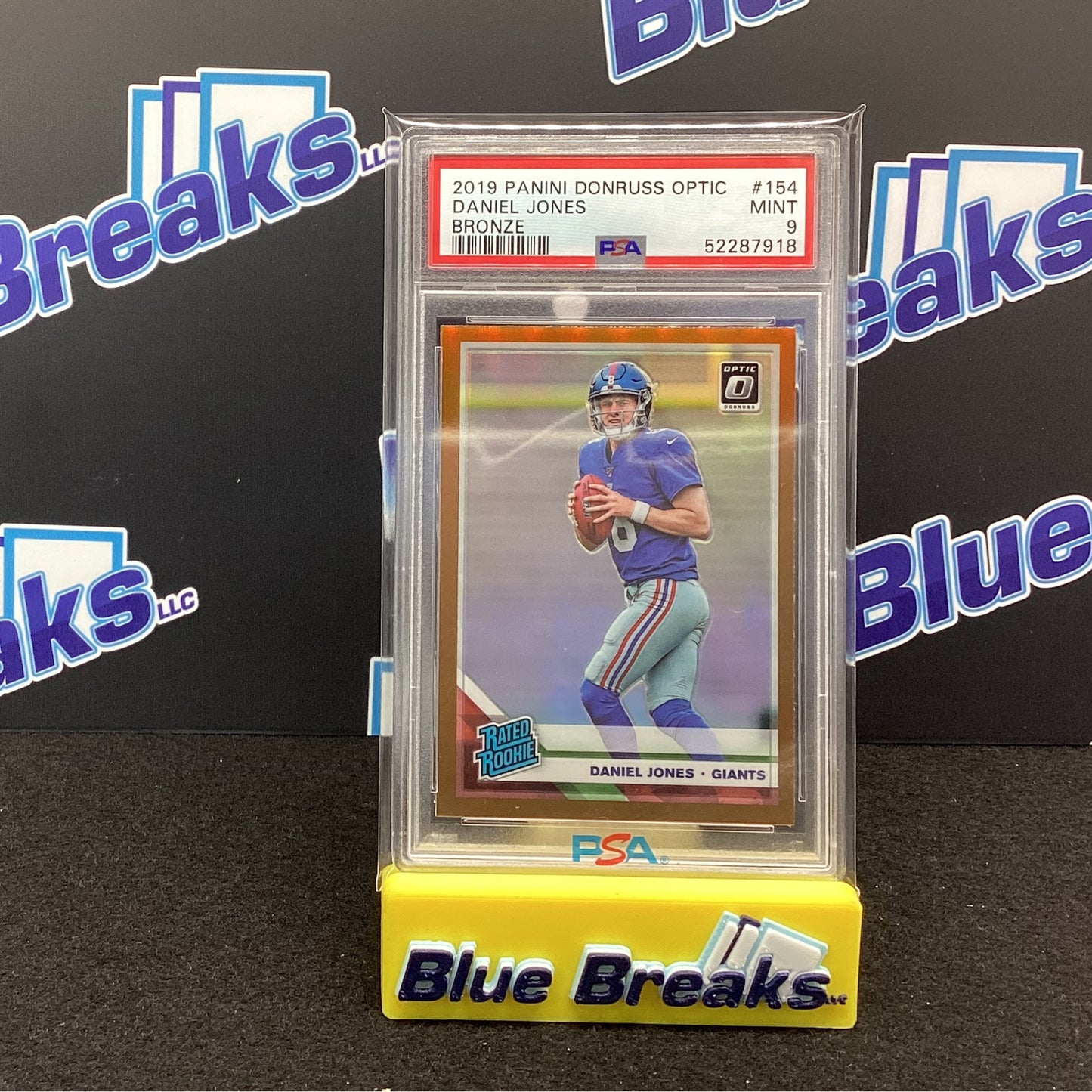 2019 Panini Donruss Optic - Daniel Jones Bronze #154 PSA 9