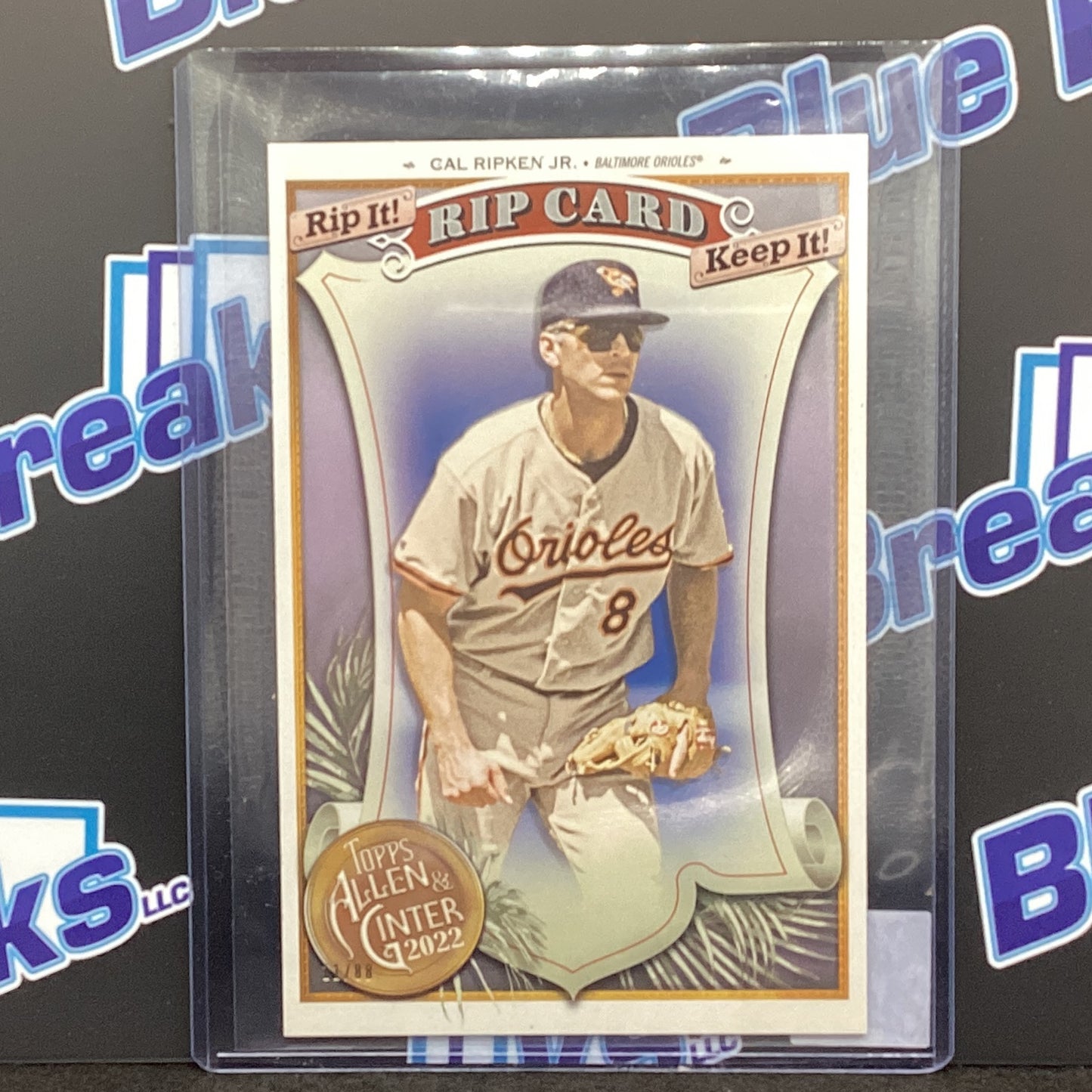 2022 Allen & Ginter Cal Ripken Triple Rip Card 11/88 #BRC-CRJ Orioles