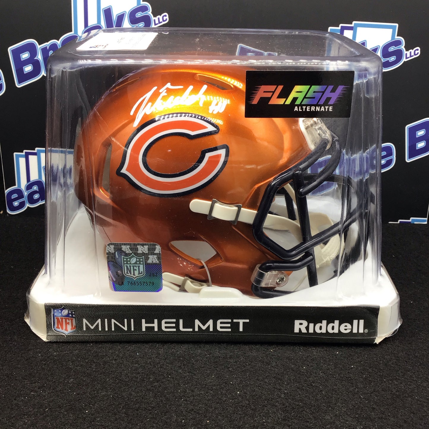 Mini Helment Bears Justin Fields auto Beckett COA