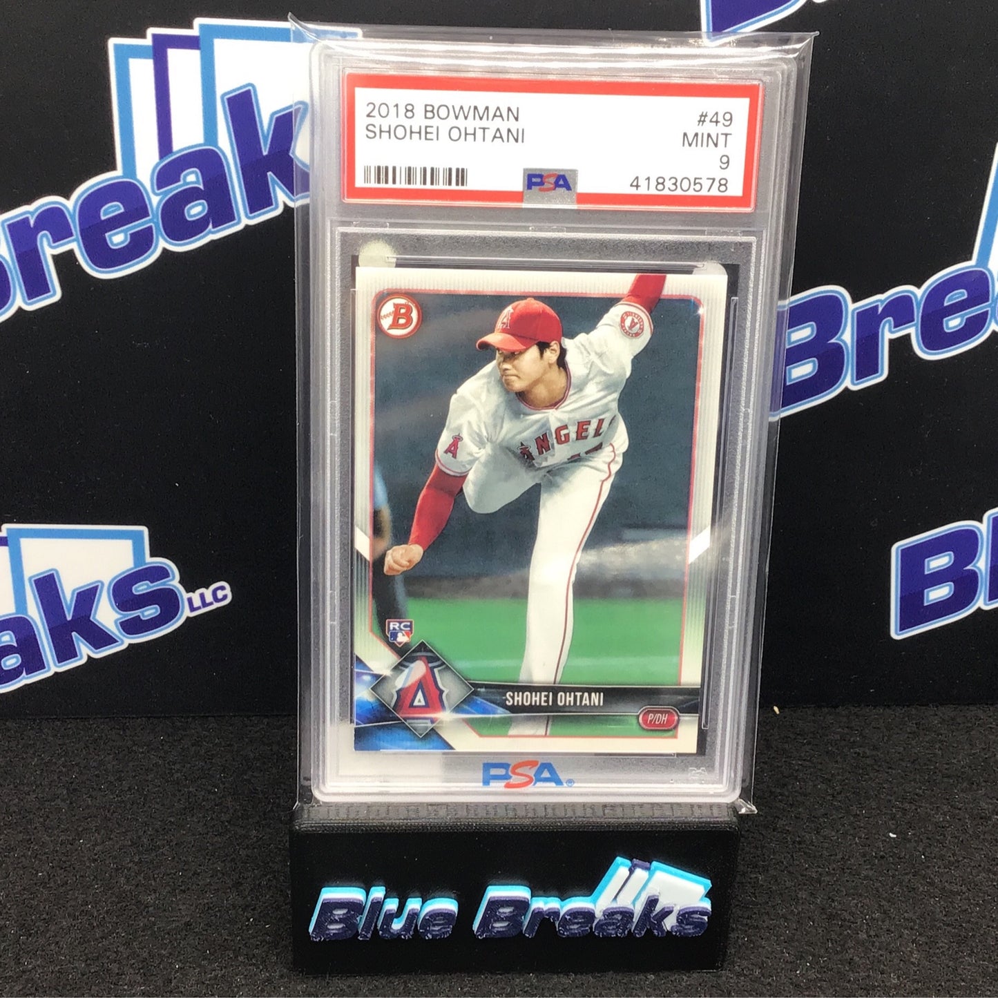 2018 Bowman Shohei Ohtani RC #49 PSA 9 Angels