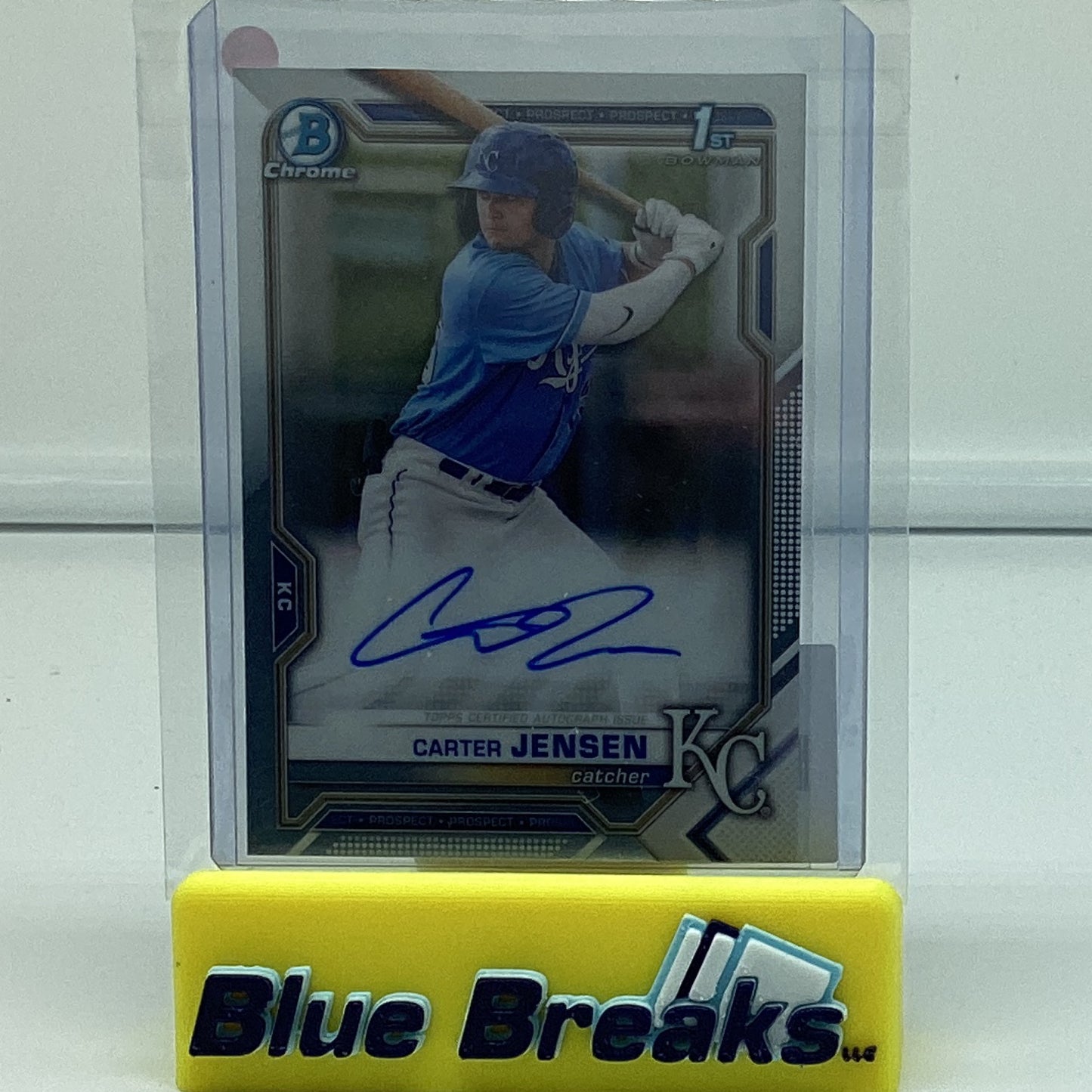2021 Bowman Chrome - Carter Jensen auto #CDA-CJ Royals