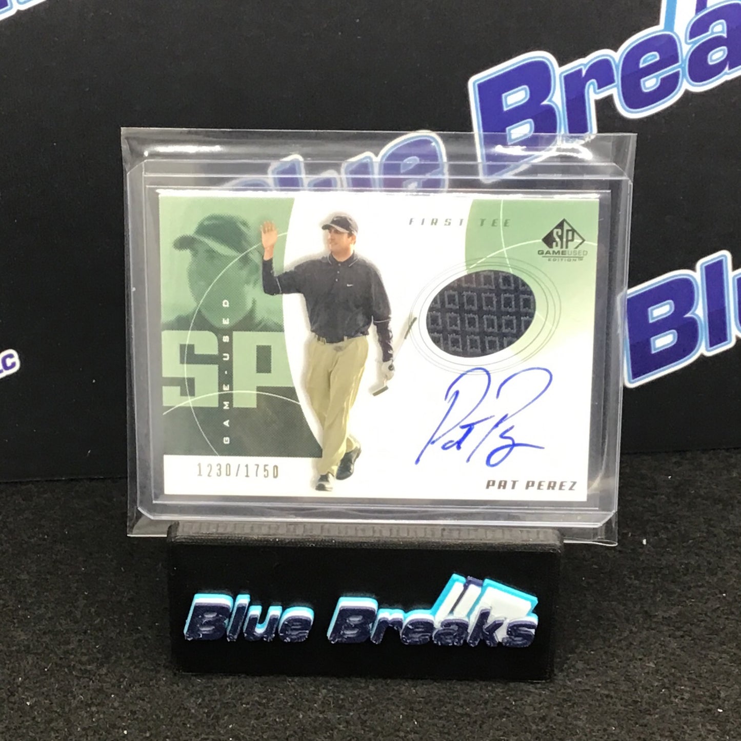 2002 Upper Deck - SP Game Used - Pat Perez - Golf - 1230/1750 - Autograph