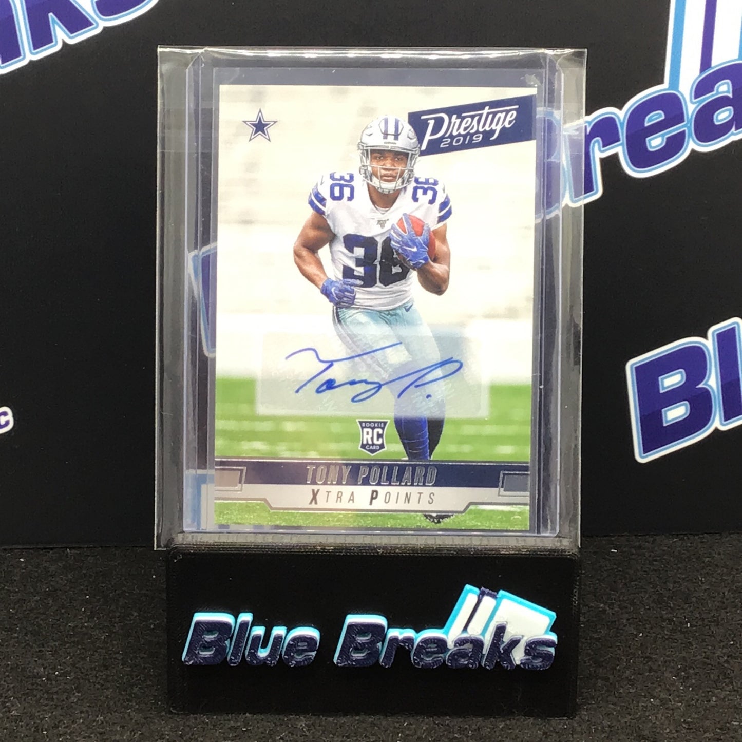 2019 Panini - Prestige - Tony Pollard - Xtra Points - Autograph - Dallas Cowboys