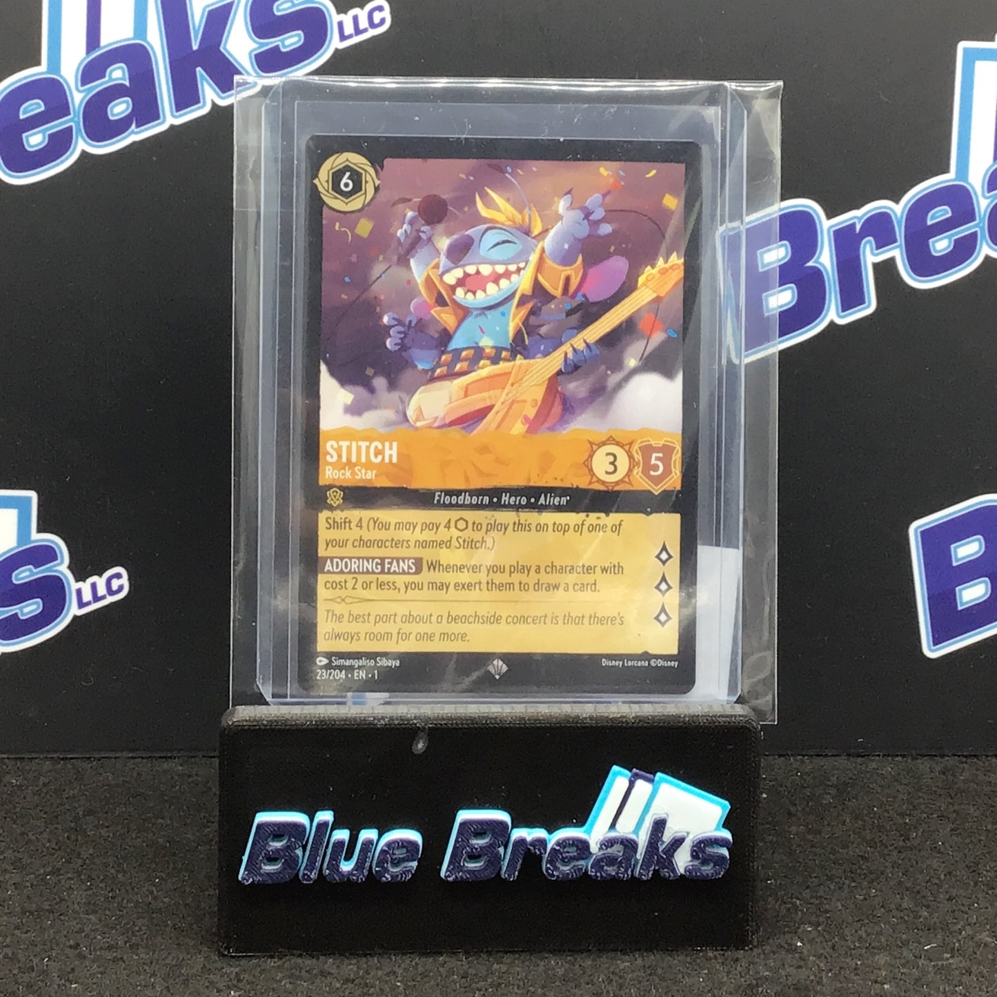 2023 Disney Lorcana Super Rare Stitch Rock Star 23/204