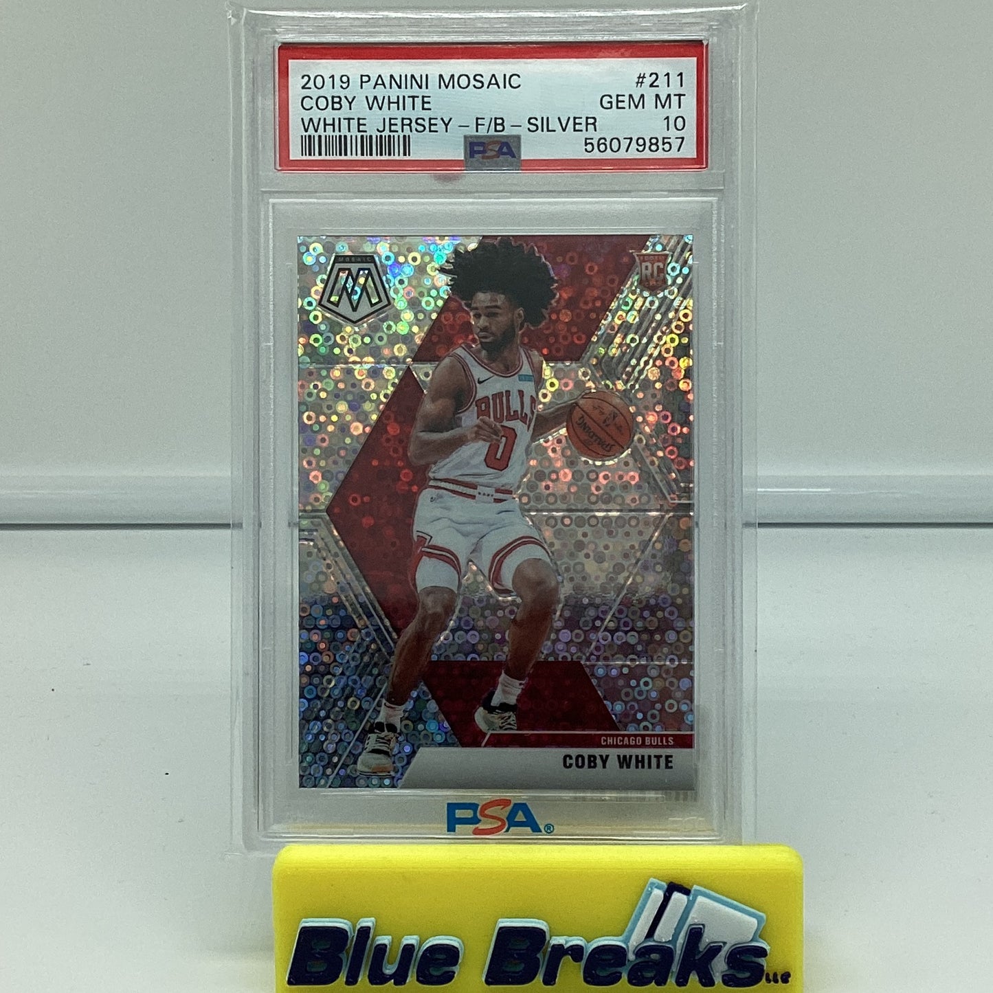 2019 Panini Mosaic - Coby White Gem 10 White Jersey