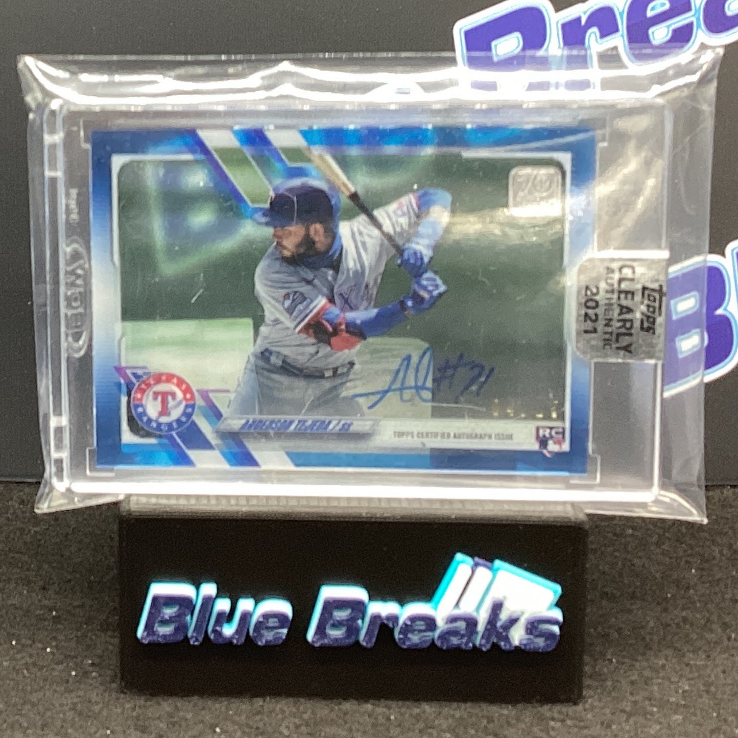 2021 Topps Clearly Authentic Anderson Tejeda auto 04/25 RC #CAA-AT Rangers