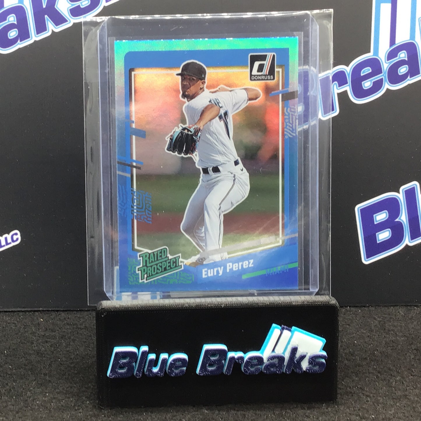 2023 Panini - Donruss - Rated Prospet - Blue - Eury Perez - Miami Marlins