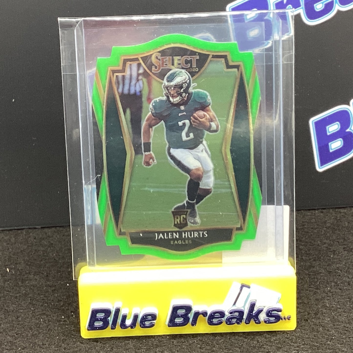 2020 Panini Select Green Die-Cut Jalen Hurts 150