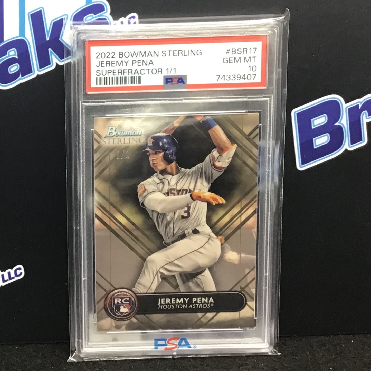 2022 Bowman Sterling - Jeremy Pena - 1/1 Superfractor - Houston Astros - World Series MVP - PSA 10