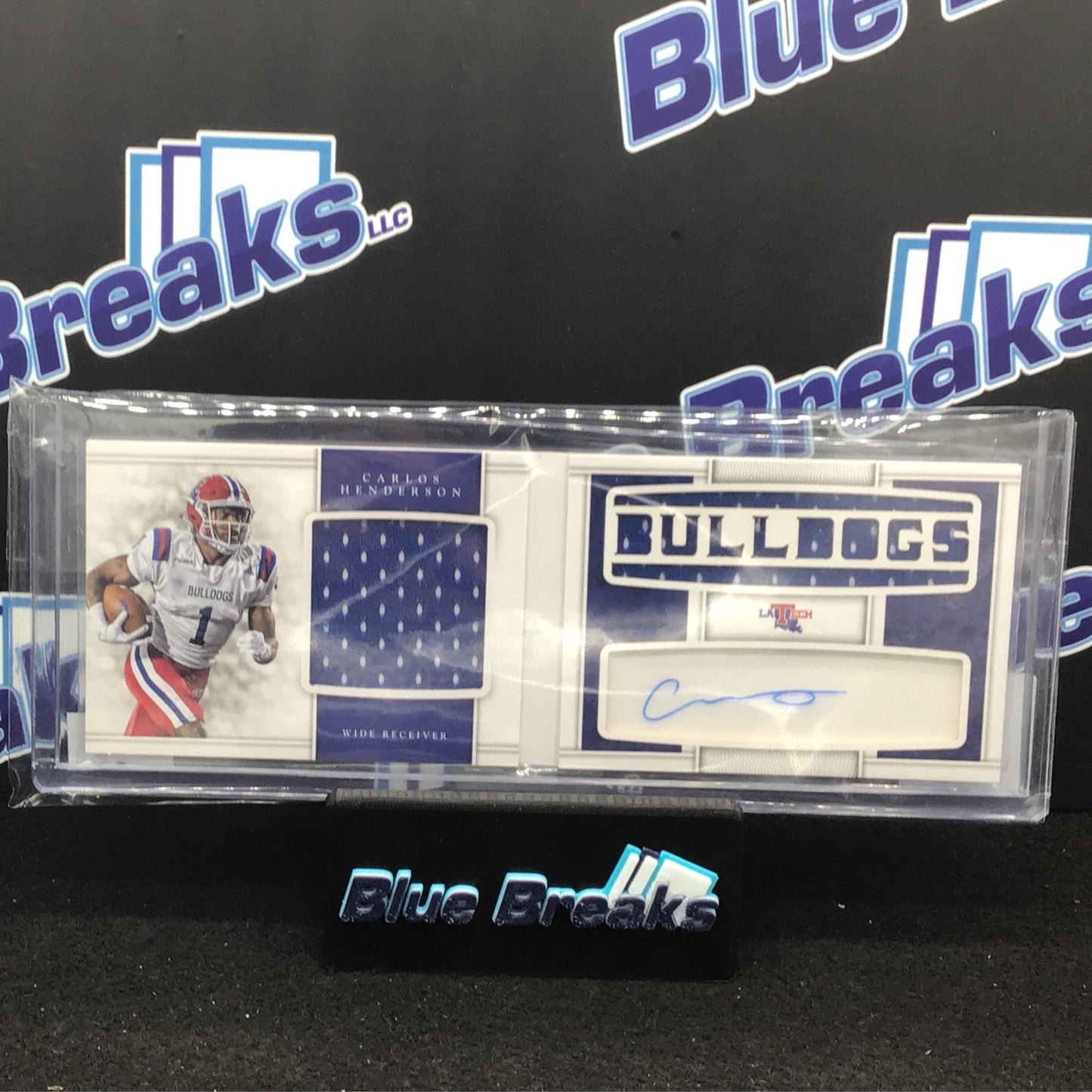 2017 Panini National Treasures Carlos Henerson relic auto 46/75 #16