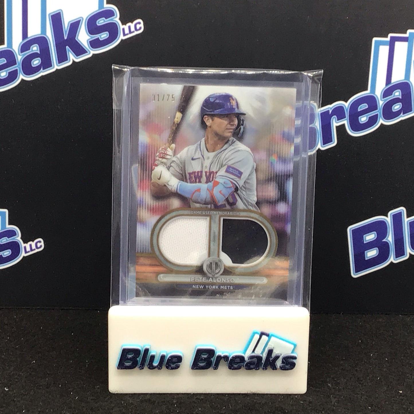 2024 Topps Tribute Pete Alonso dual relic 31/75 #DR-PA Mets