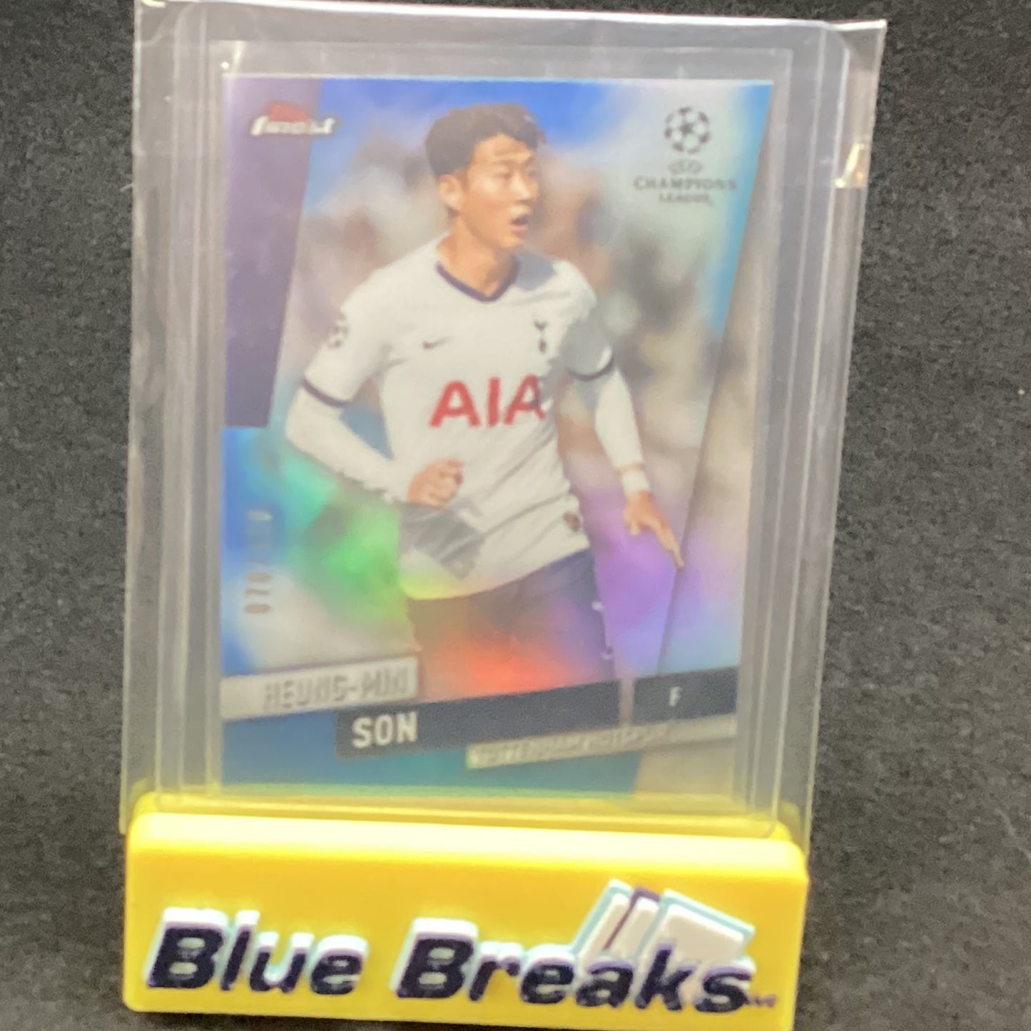 2020 Topps Finest Champions League Heung-Min Son 70/150 #55 Tottenham Hotspur