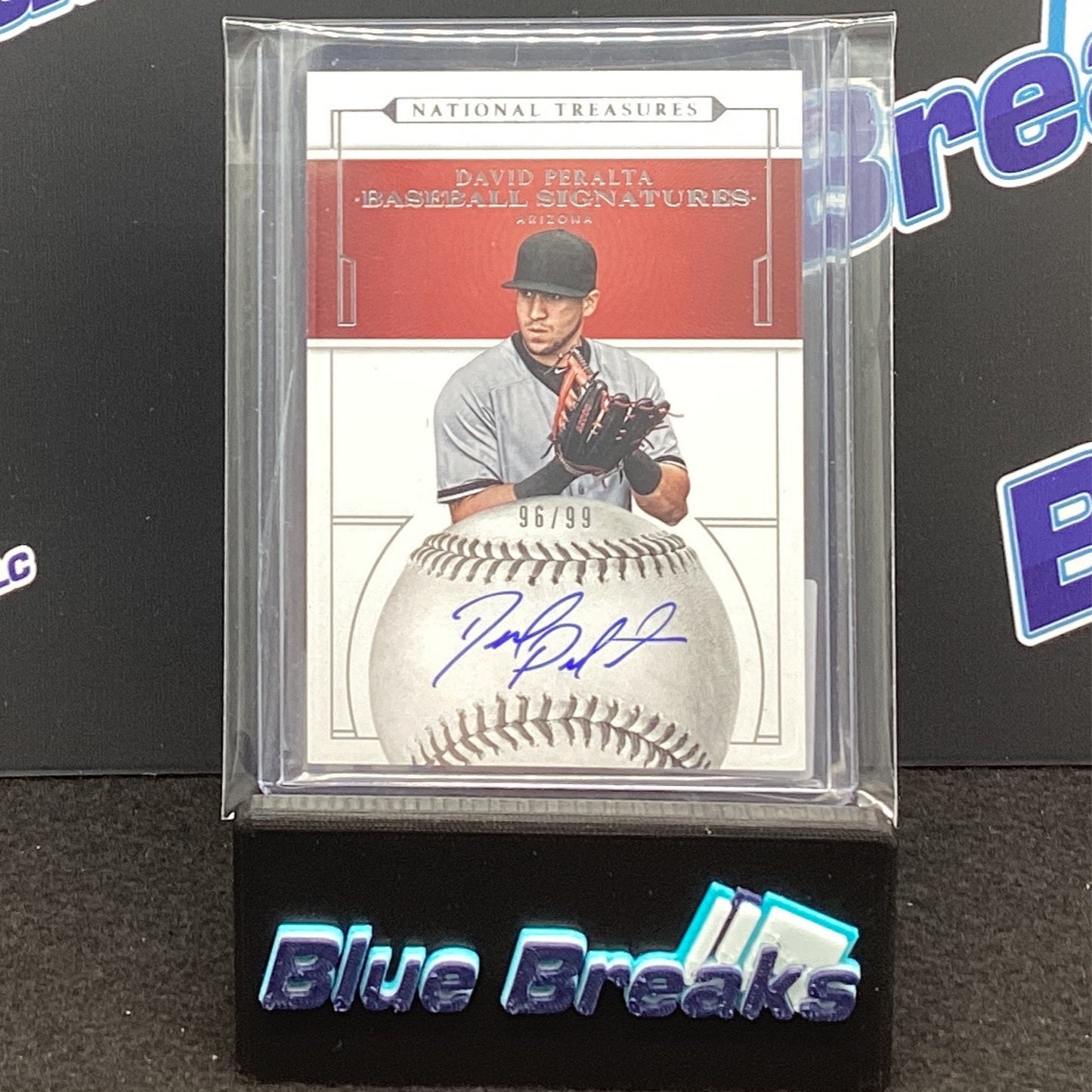 2016 Panini National Treasures David Peralta auto 96/99 #BS-DA Diamond Backs