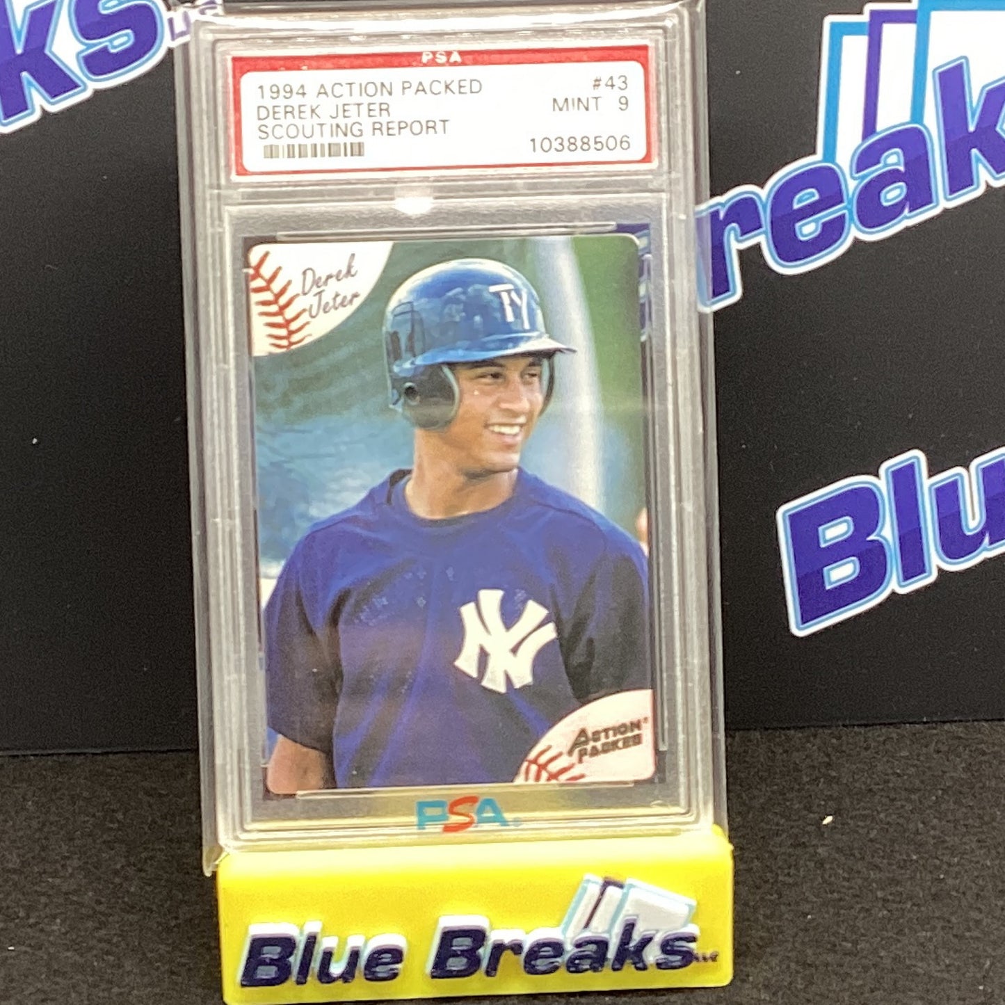 1994 Action Packed - Derek Jeter - New York Yankees - Scouting Report PSA 9
