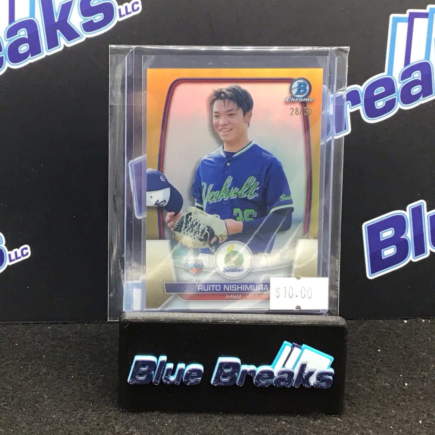 2023 Bowman Chrome Gold Ruito Nishimura #113 Swallows