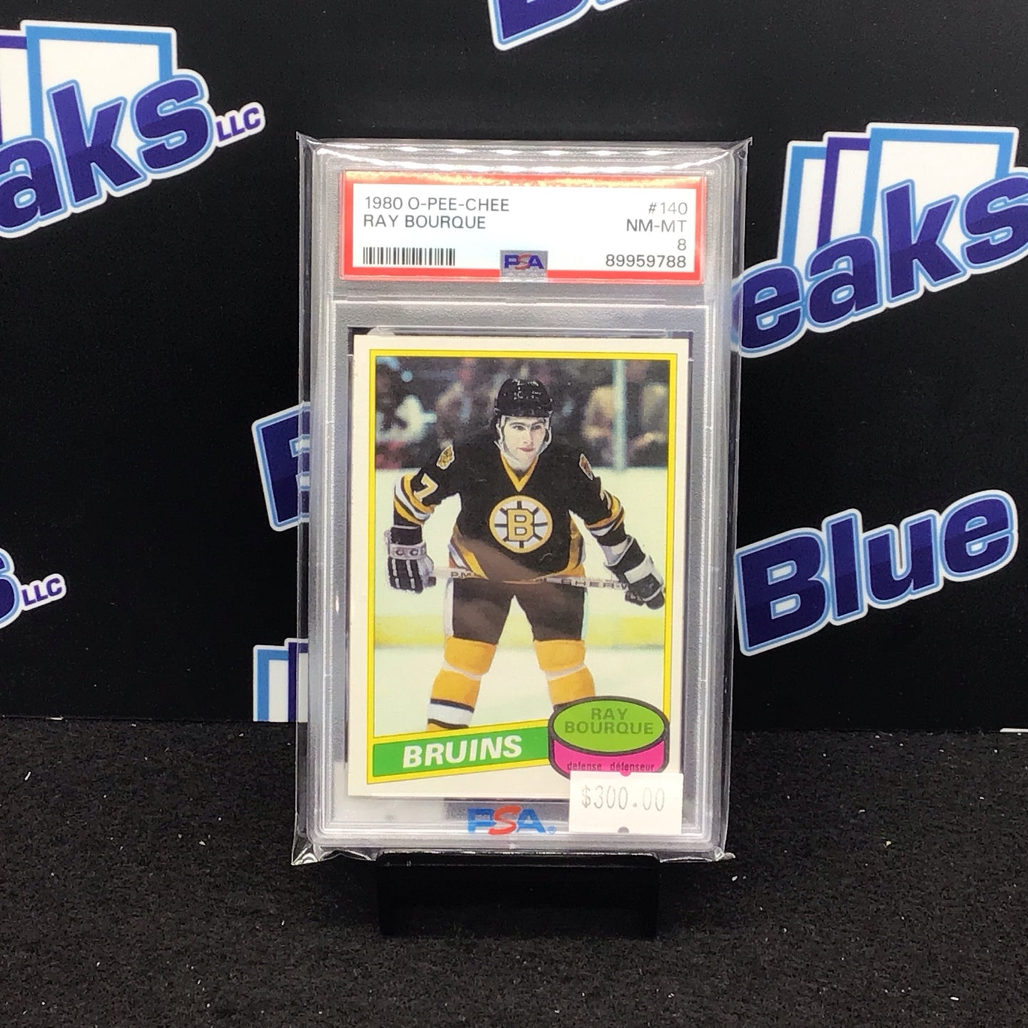 1980 O-Pee-Chee Ray Bourque #140 PSA 8 Bruins
