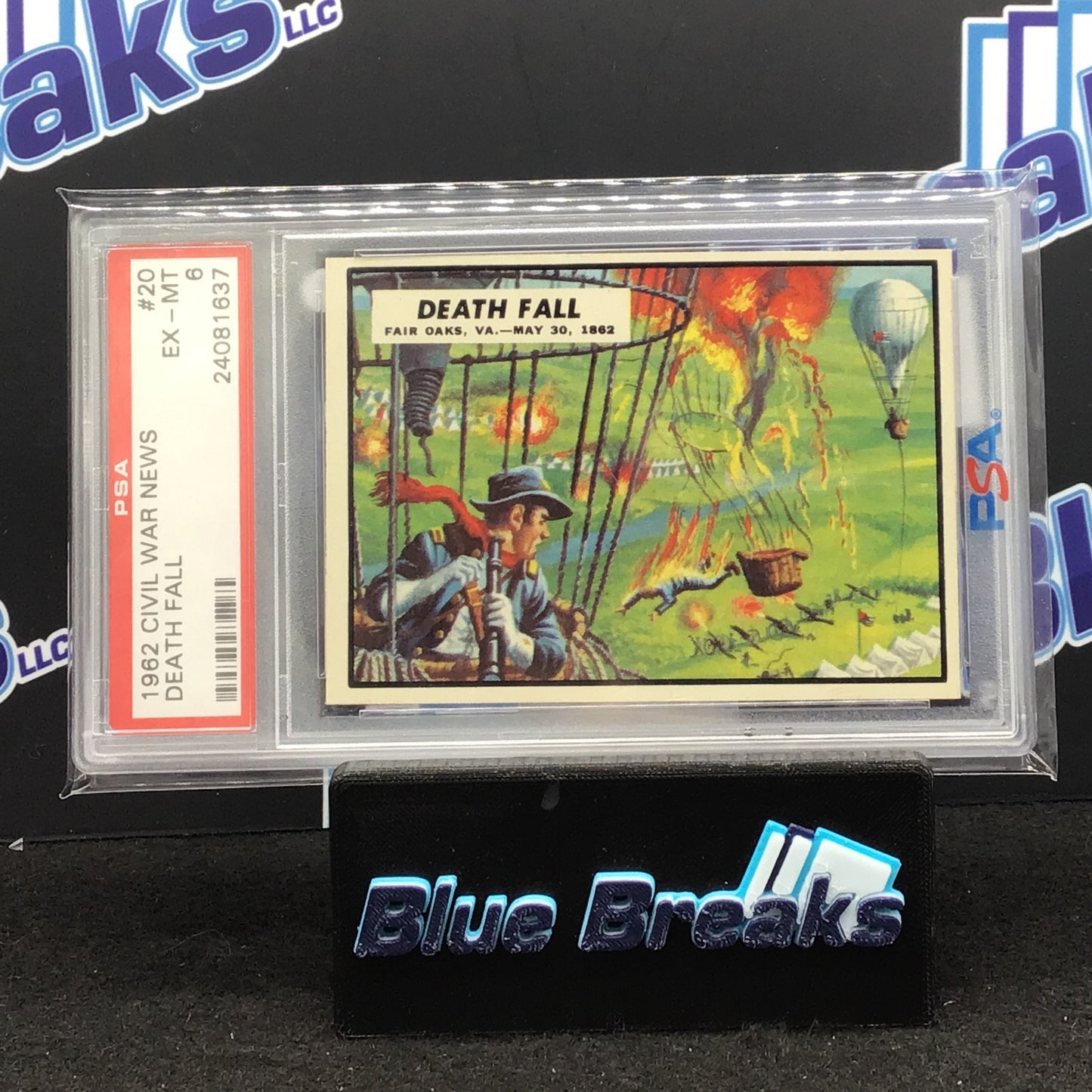 1962 Civil War News - Death Fall - #20 - PSA 6