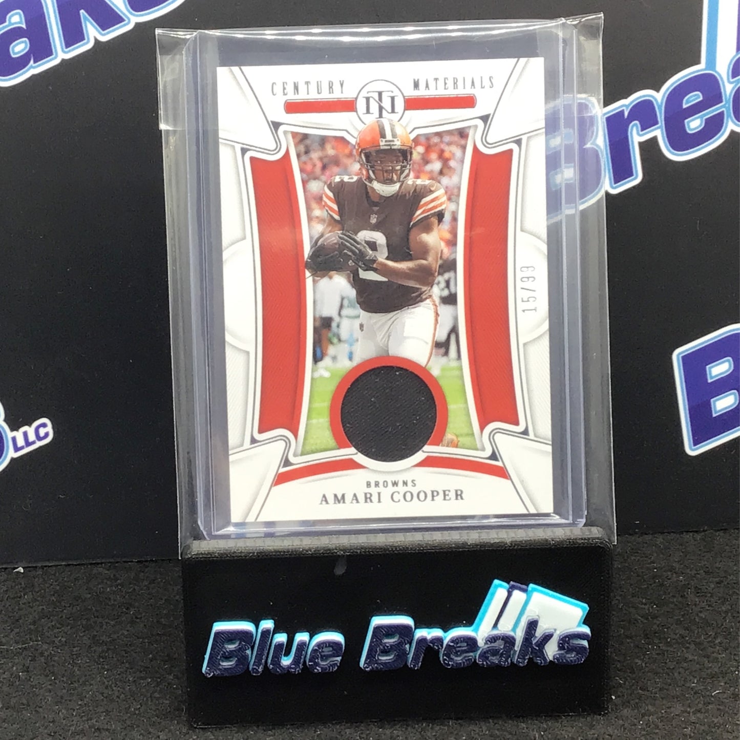 2022 Panini - National Treasures - Amari Cooper - Century Materials 15/99 - Cleveland Browns